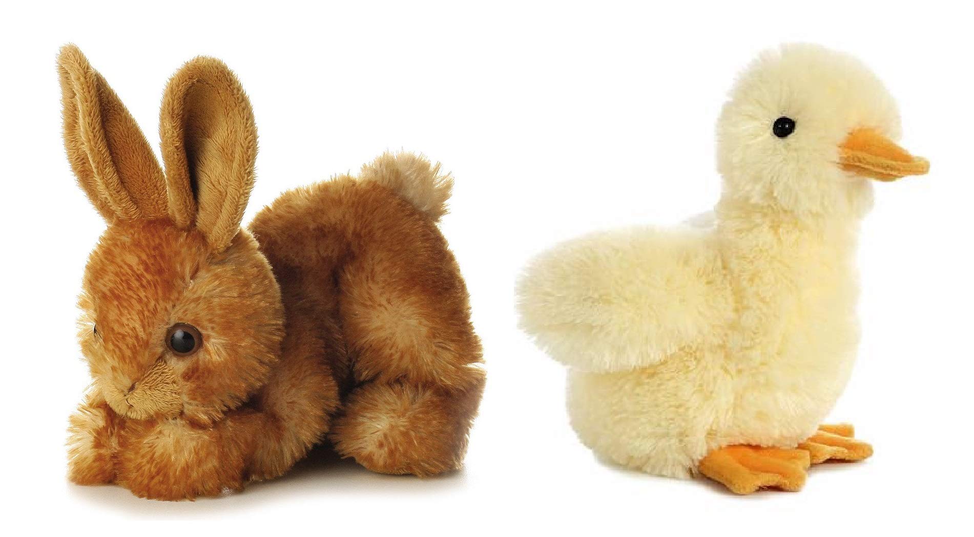 Paquete De Miniflopsies De Felpa Aurora Bitty Bunny & Duckling - Venta Internacional.