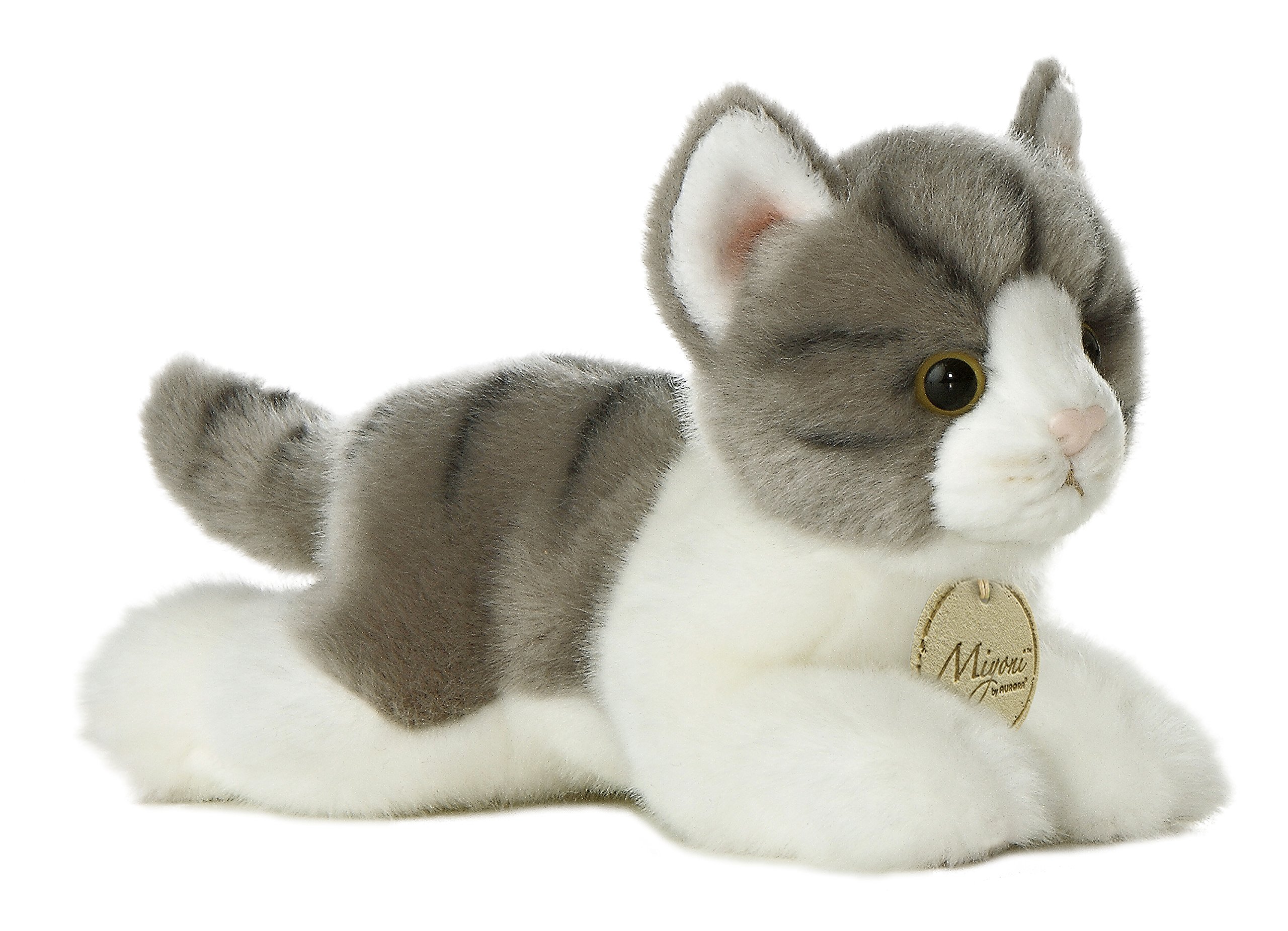 Foto 2 pulgar | Peluche Aurora , Adorable Gato Atigrado Gris Miyoni , 20 Cm - Venta Internacional.