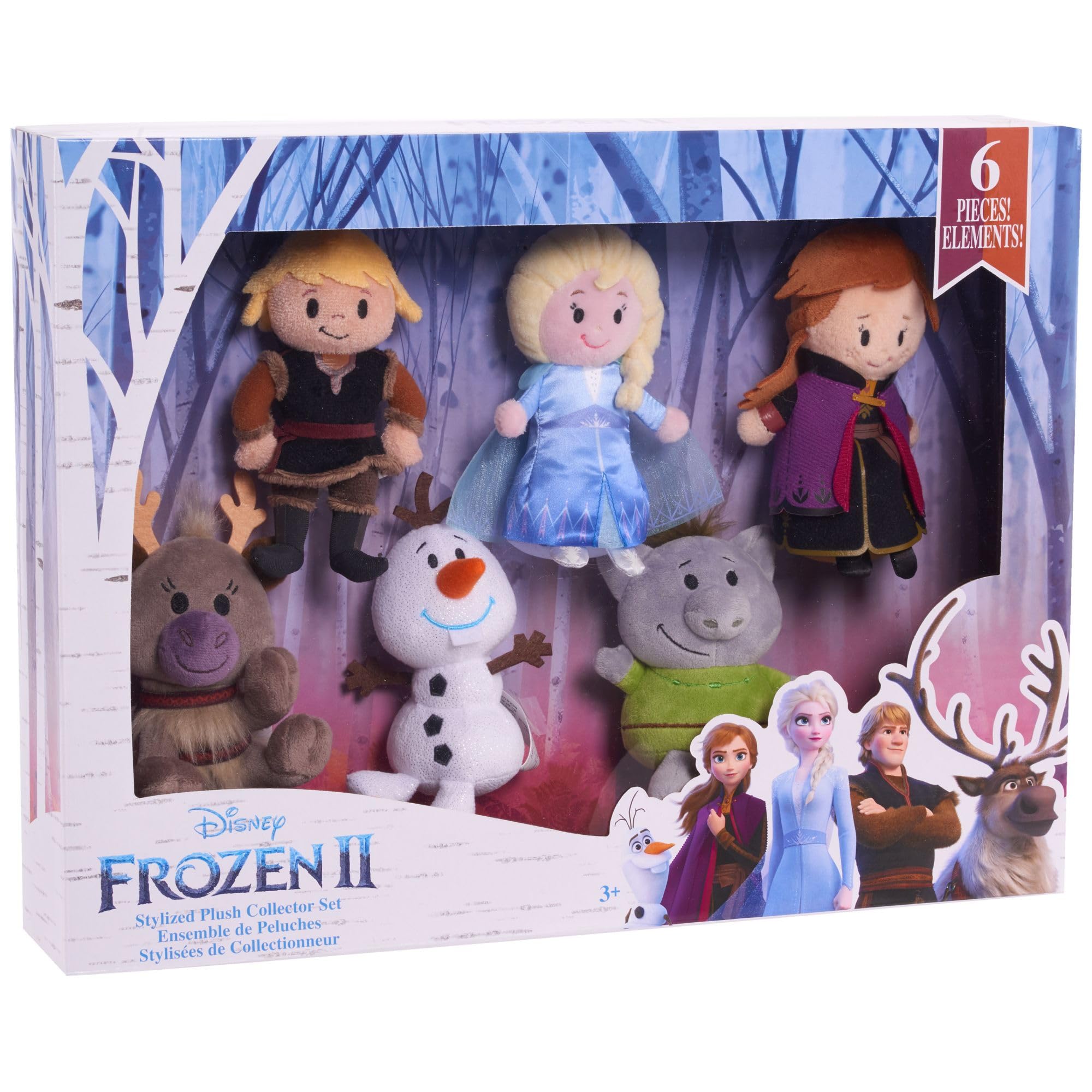 Foto 5 pulgar | Set De Coleccionista De Peluche Disney Frozen 2 Estilizado Just Play - Venta Internacional.