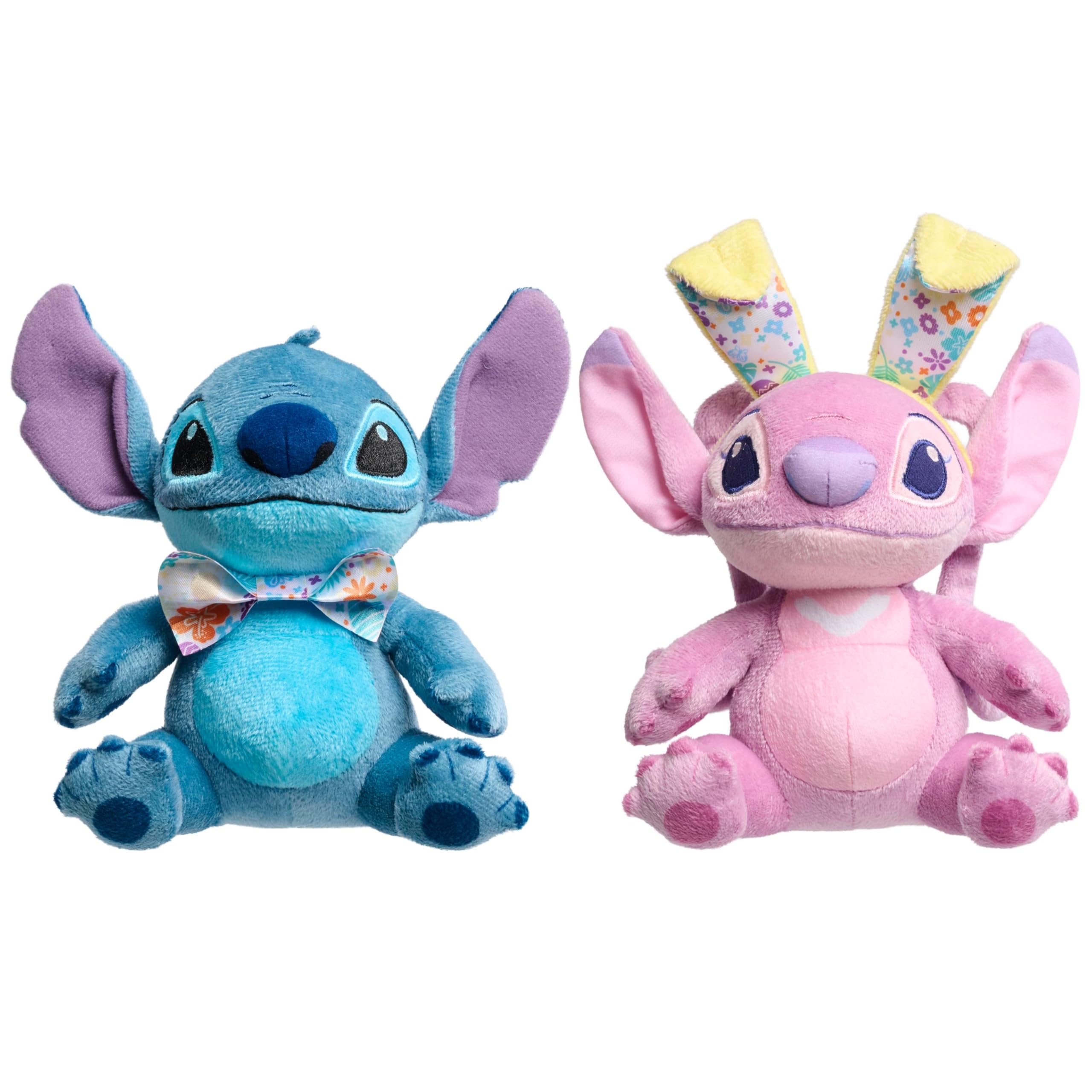 Juguete De Peluche Just Play Disney Stitch Easter, Paquete De 2, 18 Cm - Venta Internacional.