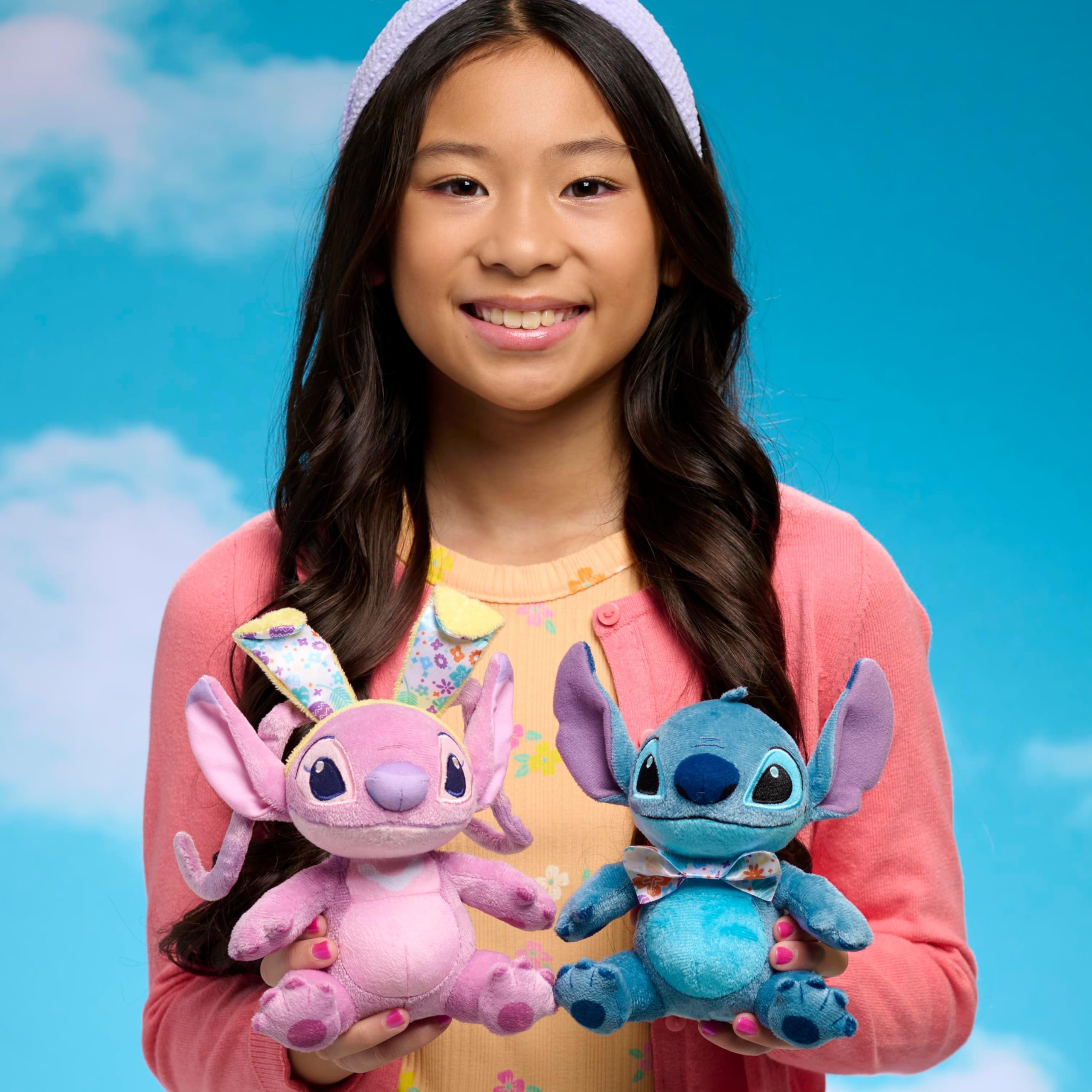 Foto 3 pulgar | Juguete De Peluche Just Play Disney Stitch Easter, Paquete De 2, 18 Cm - Venta Internacional.