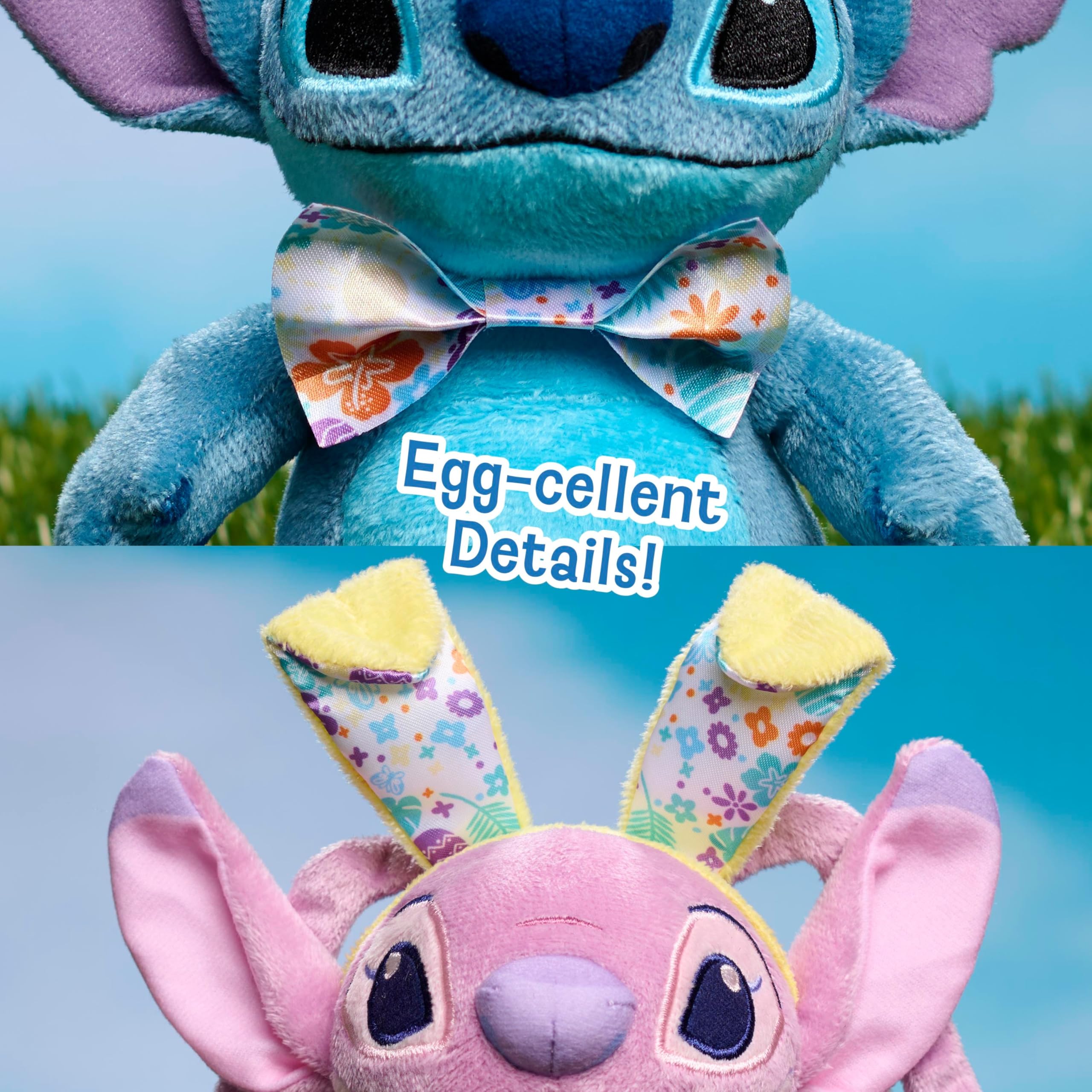Foto 4 pulgar | Juguete De Peluche Just Play Disney Stitch Easter, Paquete De 2, 18 Cm - Venta Internacional.