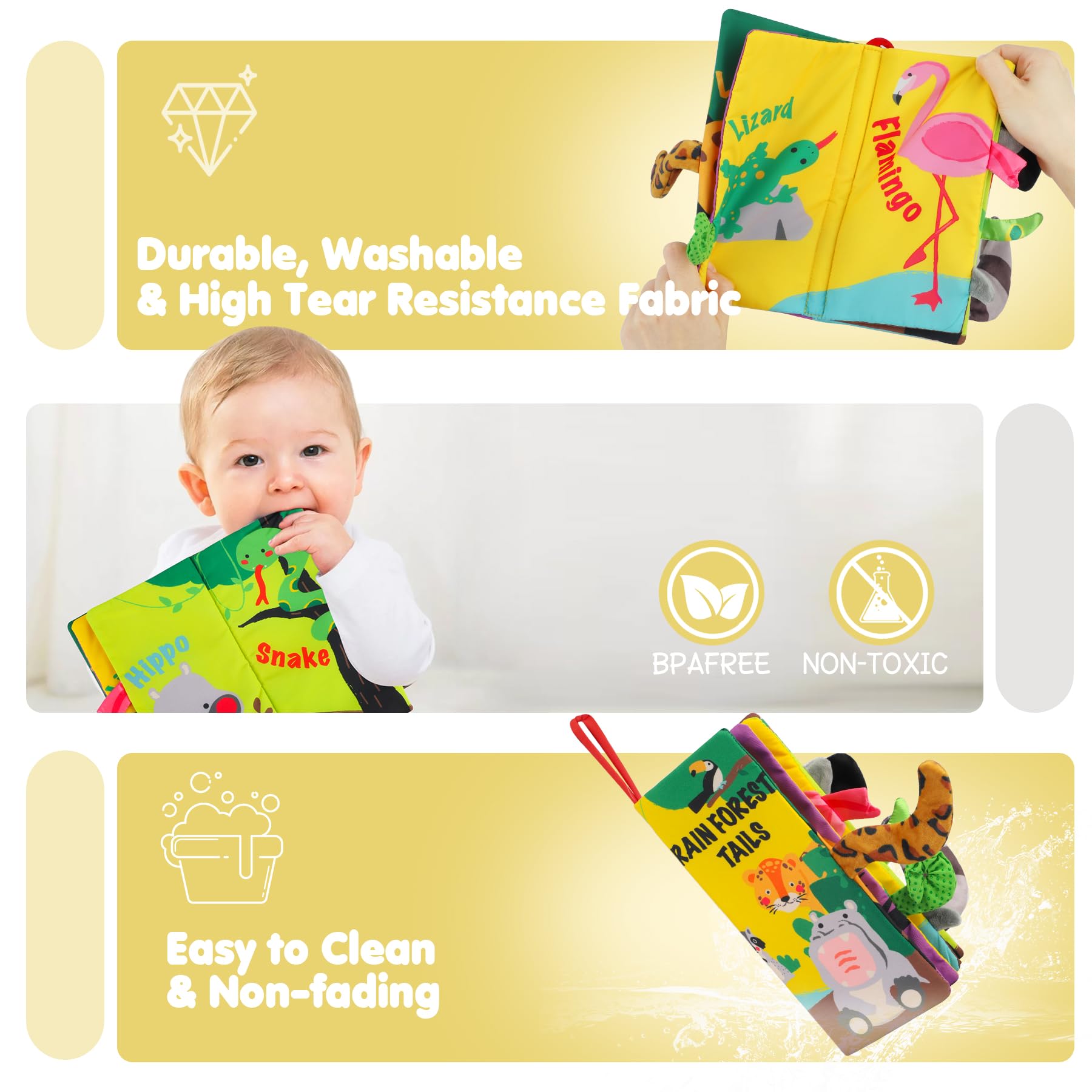 Foto 4 pulgar | Libros Baby Books Beiens Touch And Feel De Tela Arrugada - Venta Internacional.