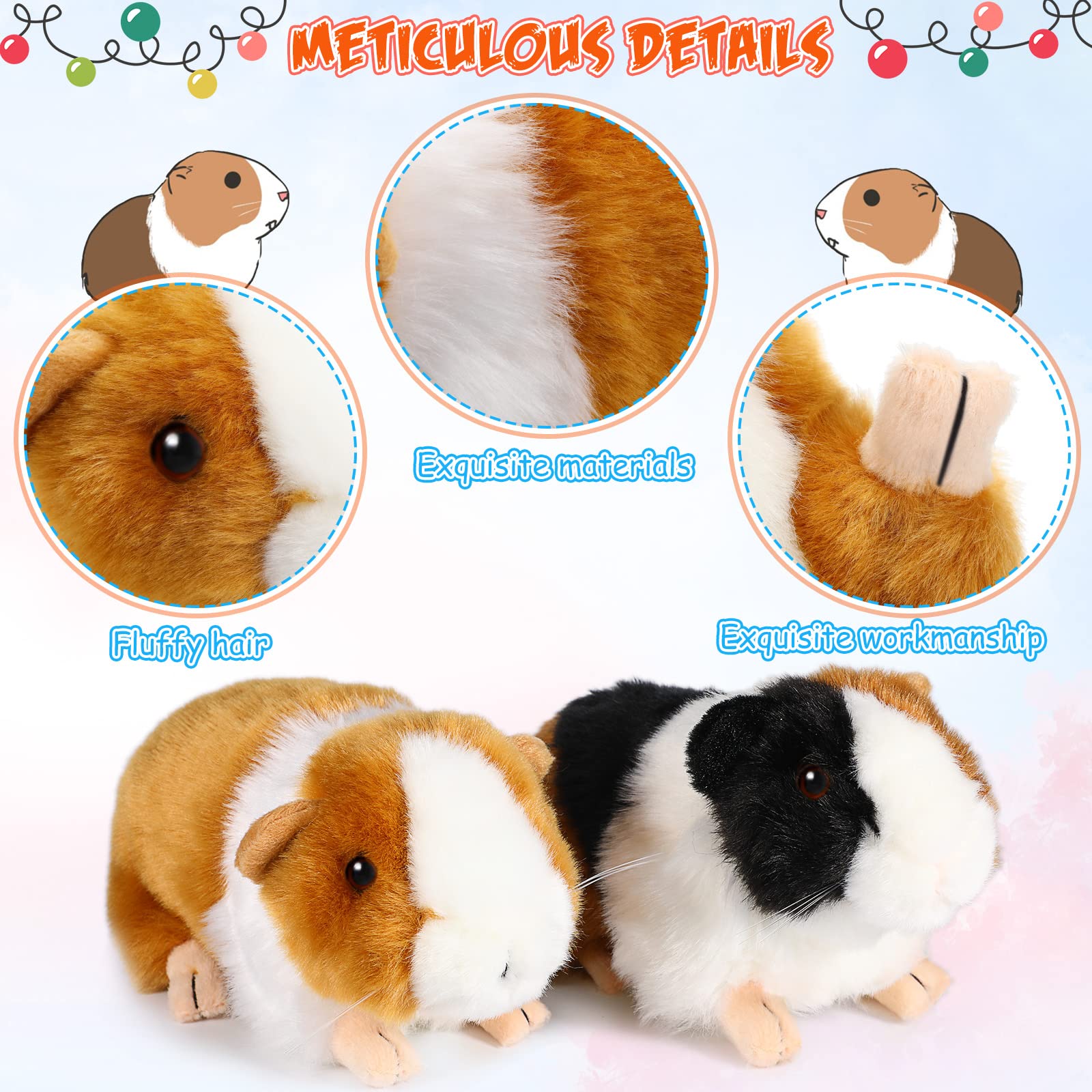 Foto 4 pulgar | Peluche Conejillo de Indias 20 cm 2 Piezas  - Venta Internacional
