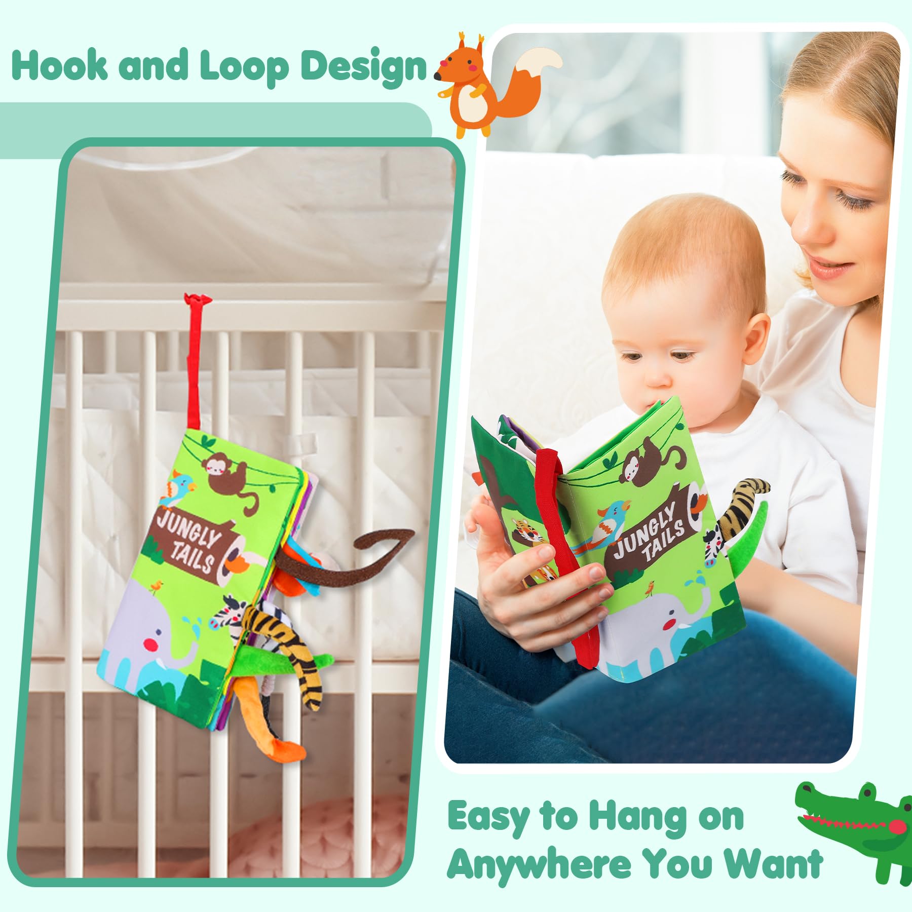 Foto 6 pulgar | Libro De Tela Arrugada Baby Books Beiens Touch And Feel, De 0 A 18 M - Venta Internacional.