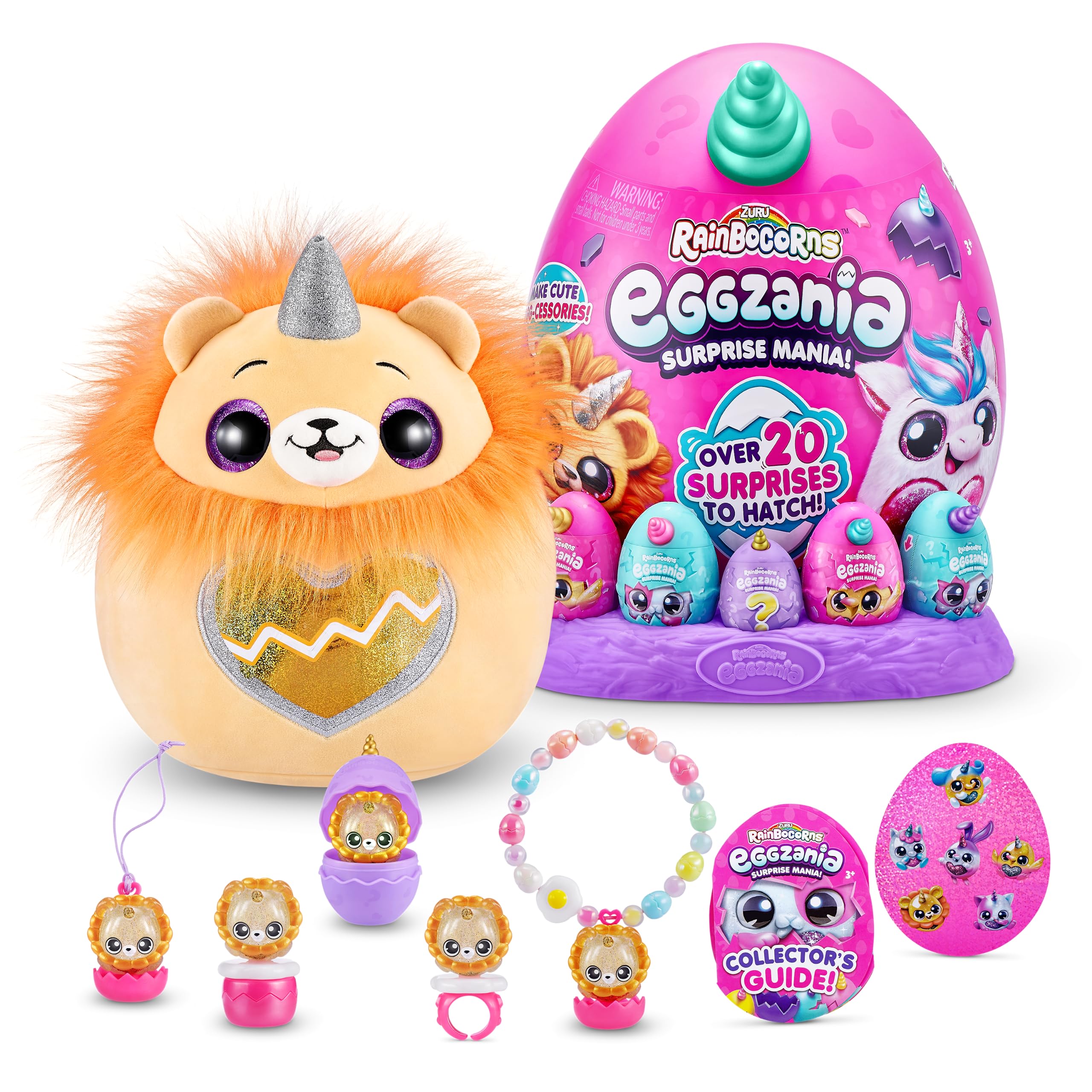Foto 2 pulgar | Toy Rainbocorns Eggzania Surprise Mania Series 1 Lion Zuru - Venta Internacional.