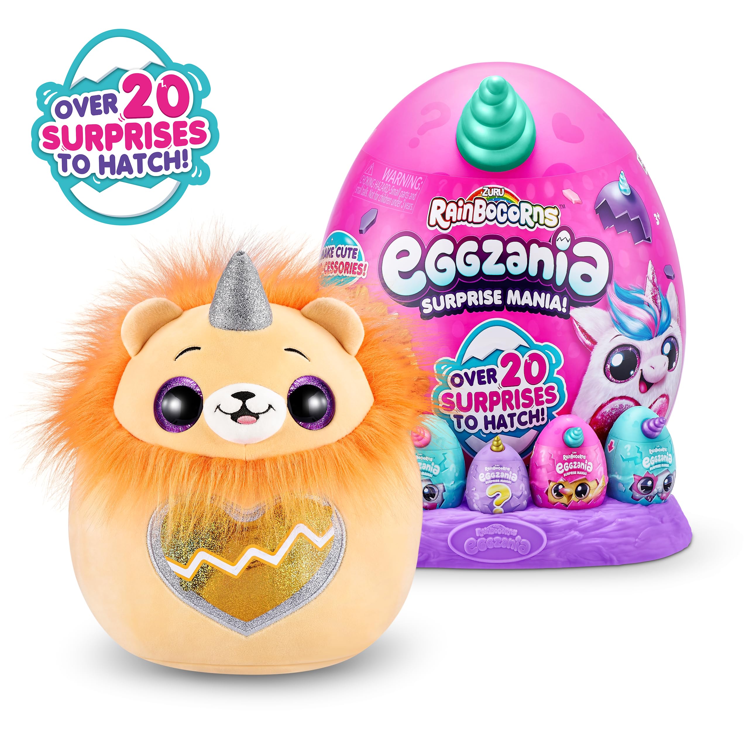 Foto 3 pulgar | Toy Rainbocorns Eggzania Surprise Mania Series 1 Lion Zuru - Venta Internacional.