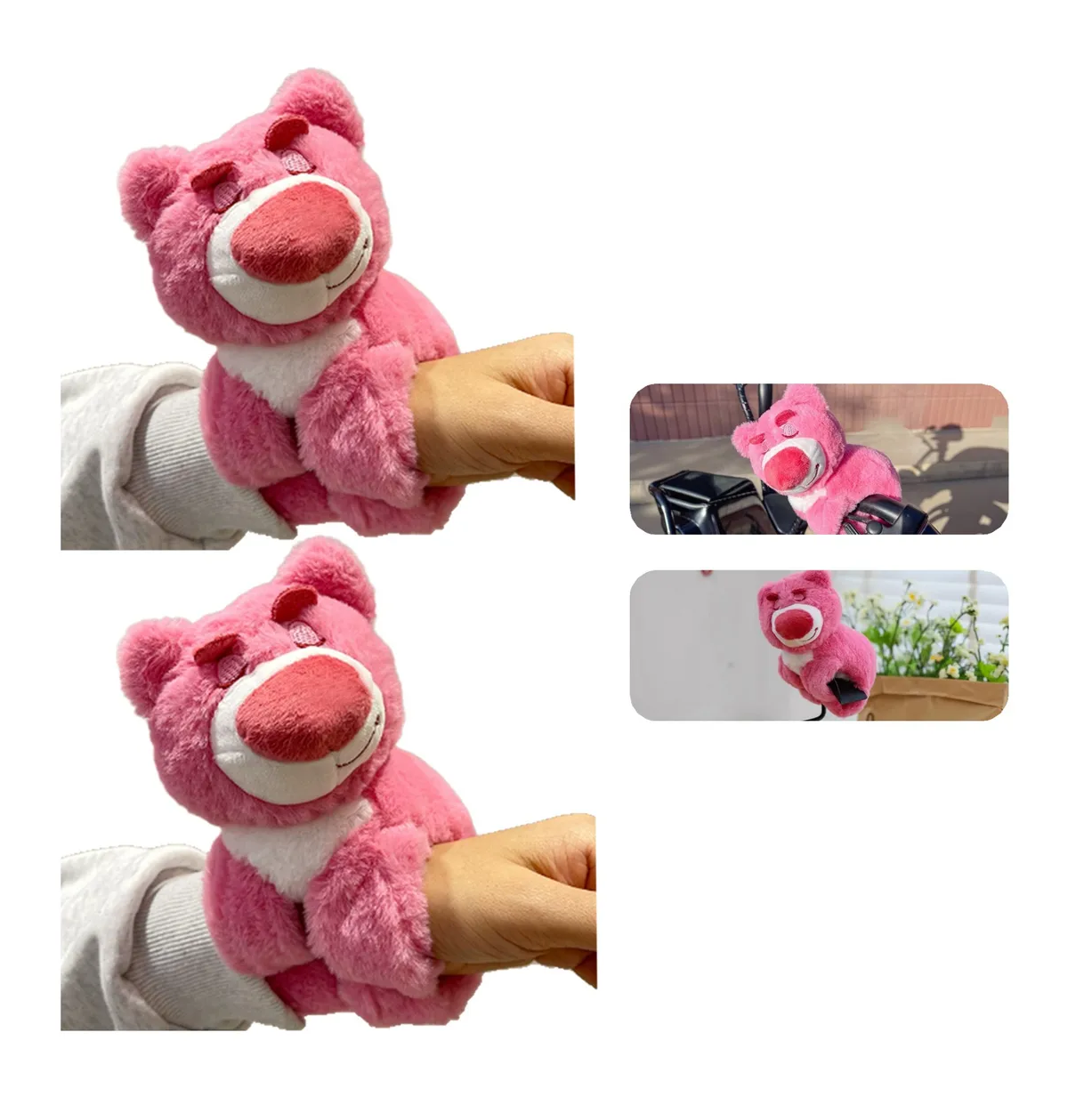 Foto 3 pulgar | Juguetes Oso Lotso Belug Rosa Peluche 2pcs
