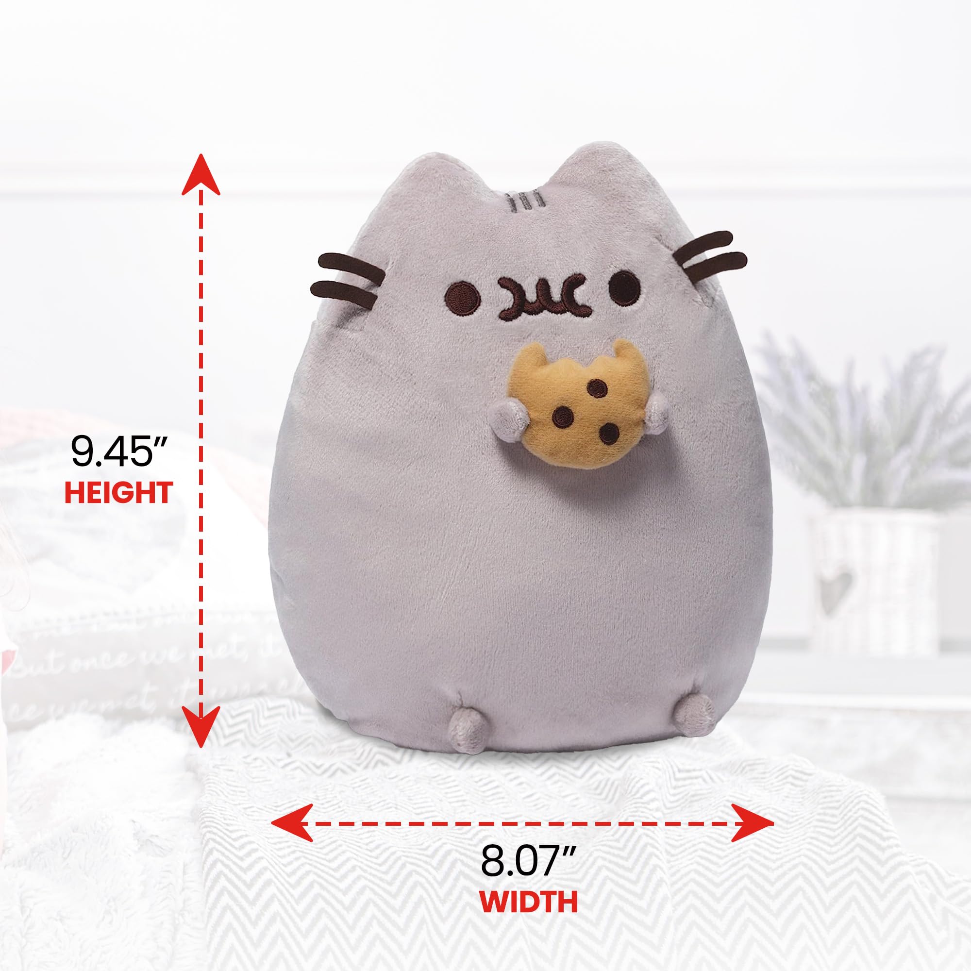 Foto 4 pulgar | Galleta De Peluche Gund Pusheen Con Forma De Animal De Peluche, 9,5 Cm - Venta Internacional.