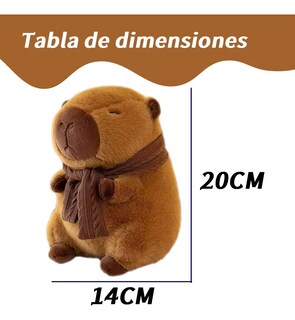 Foto 2 | Peluche Capibara Bufanda Cafe