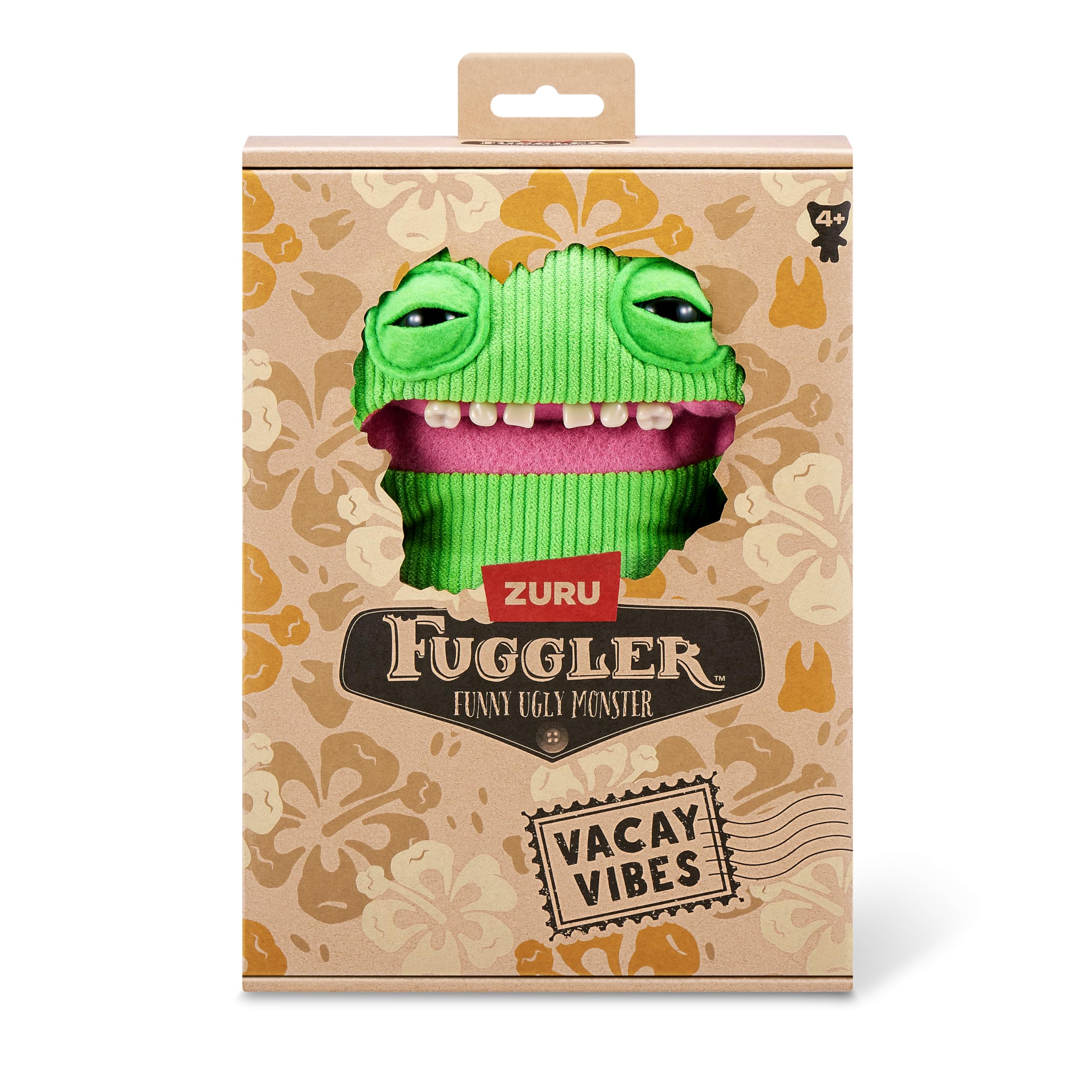 Foto 3 pulgar | Juguete De Peluche Fuggler Vacay Vibes Smiley O Riley Green De Zuru - Venta Internacional.