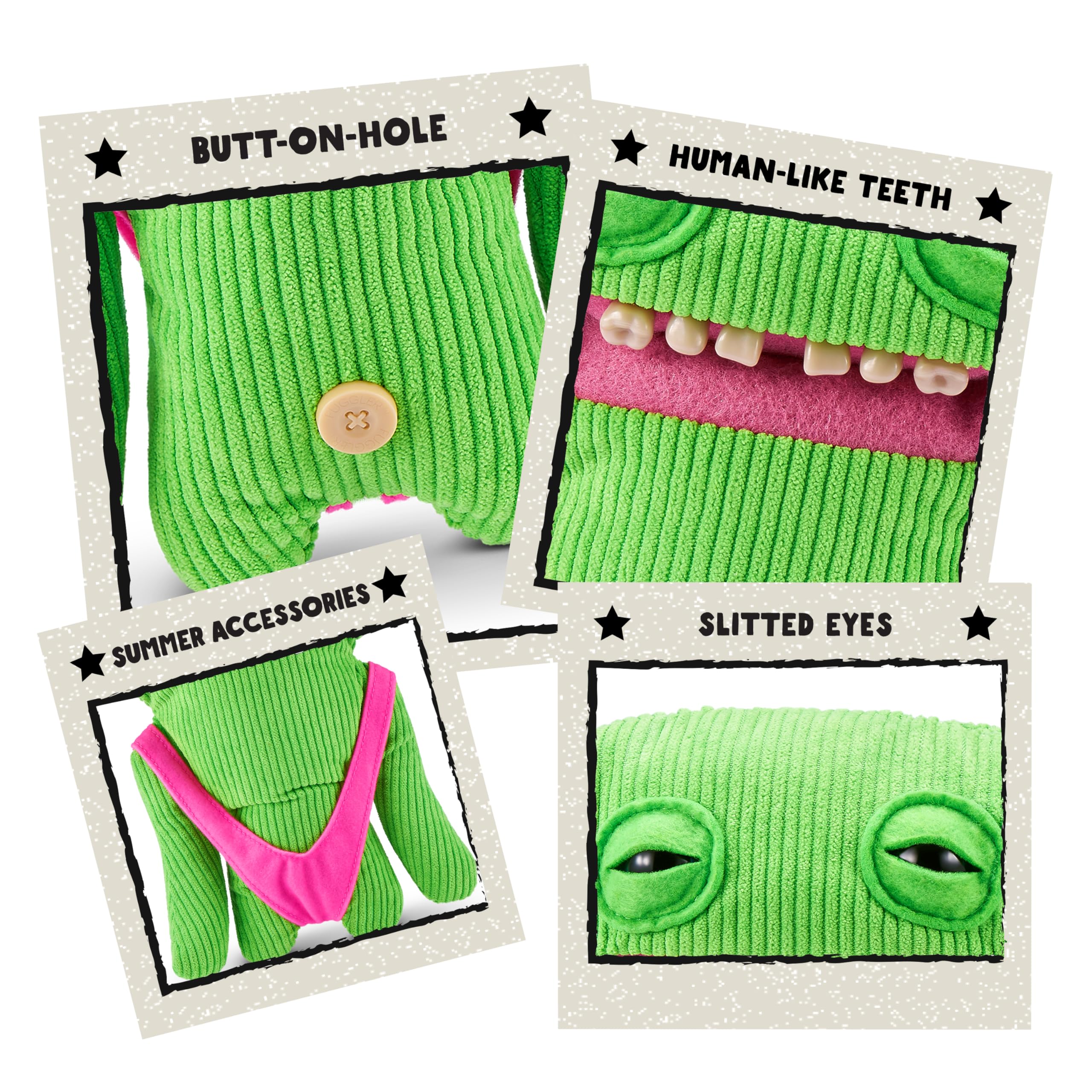 Foto 5 pulgar | Juguete De Peluche Fuggler Vacay Vibes Smiley O Riley Green De Zuru - Venta Internacional.