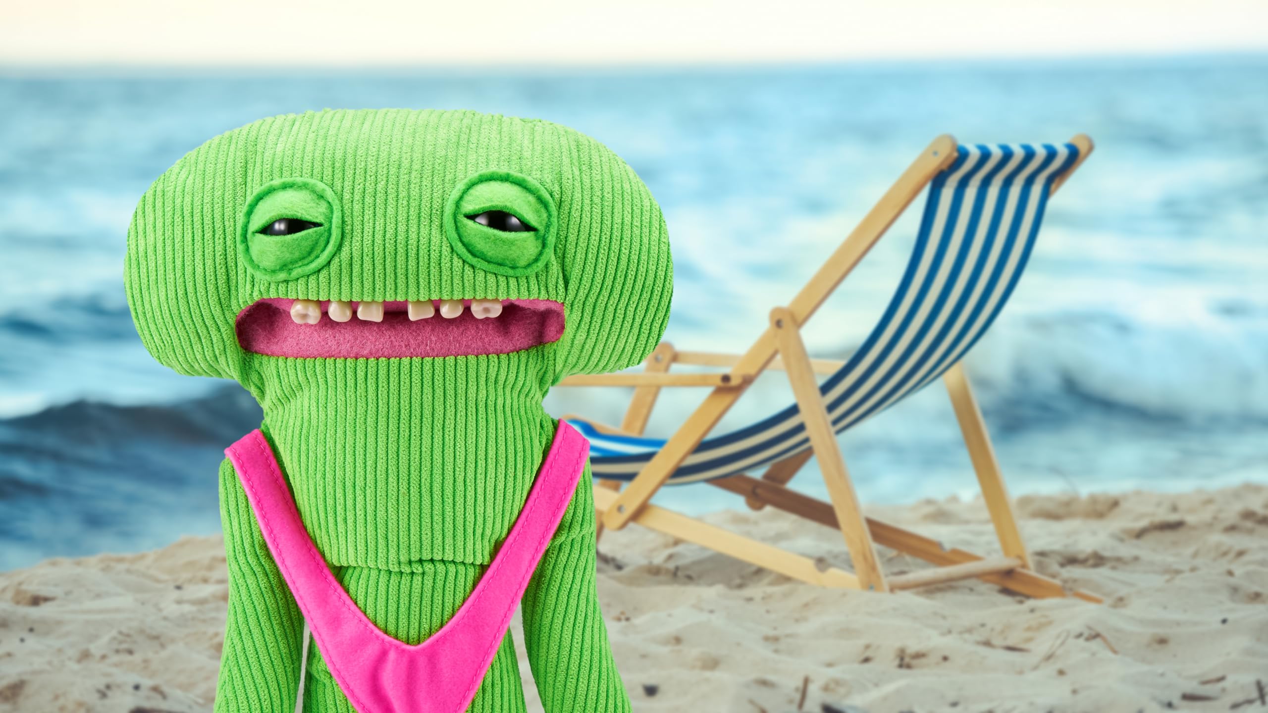 Foto 6 pulgar | Juguete De Peluche Fuggler Vacay Vibes Smiley O Riley Green De Zuru - Venta Internacional.