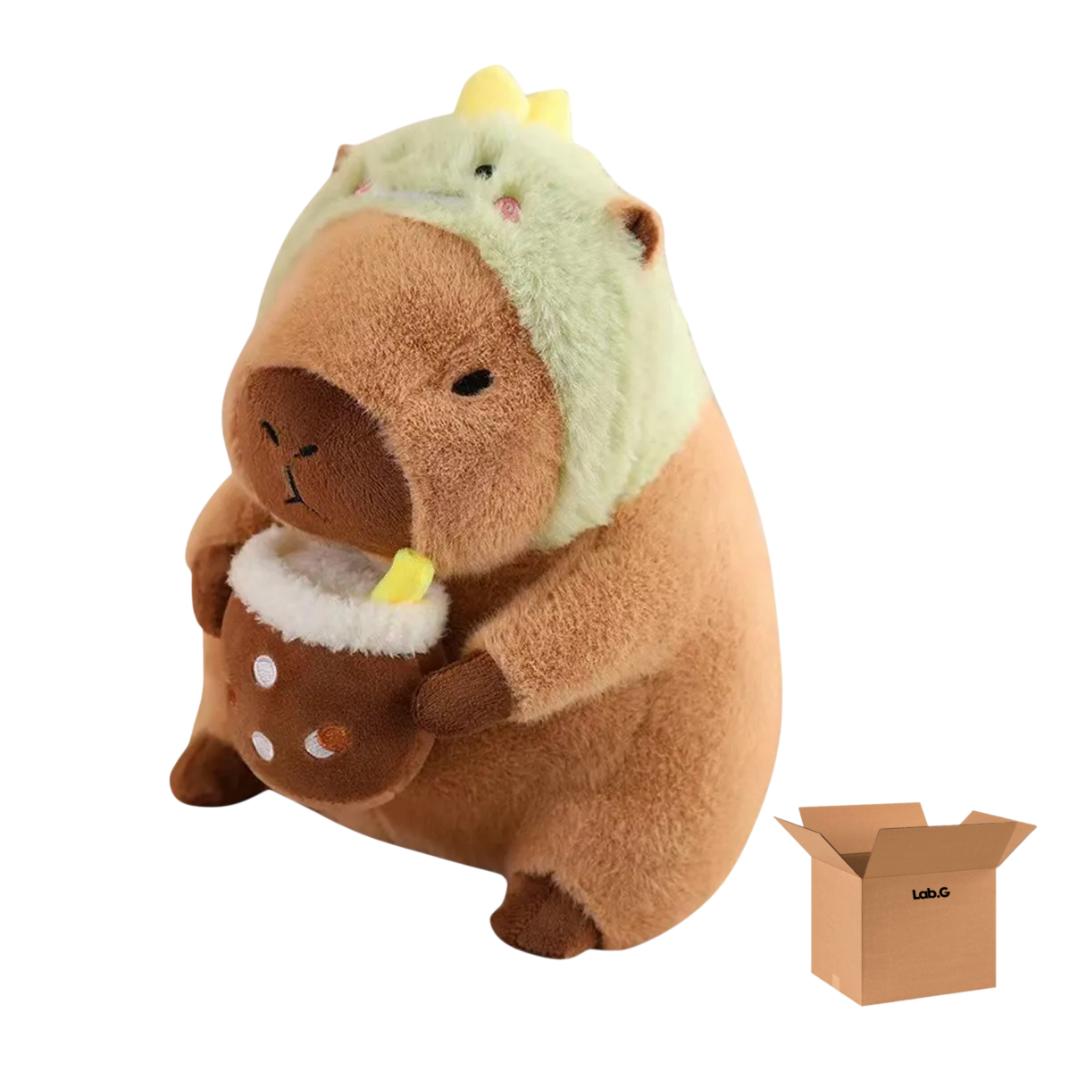 Foto 1 | Peluche De Capibara Dinosaurio Cafe Verde