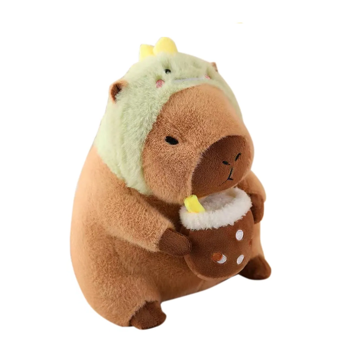 Foto 5 pulgar | Peluche De Capibara Dinosaurio Cafe Verde