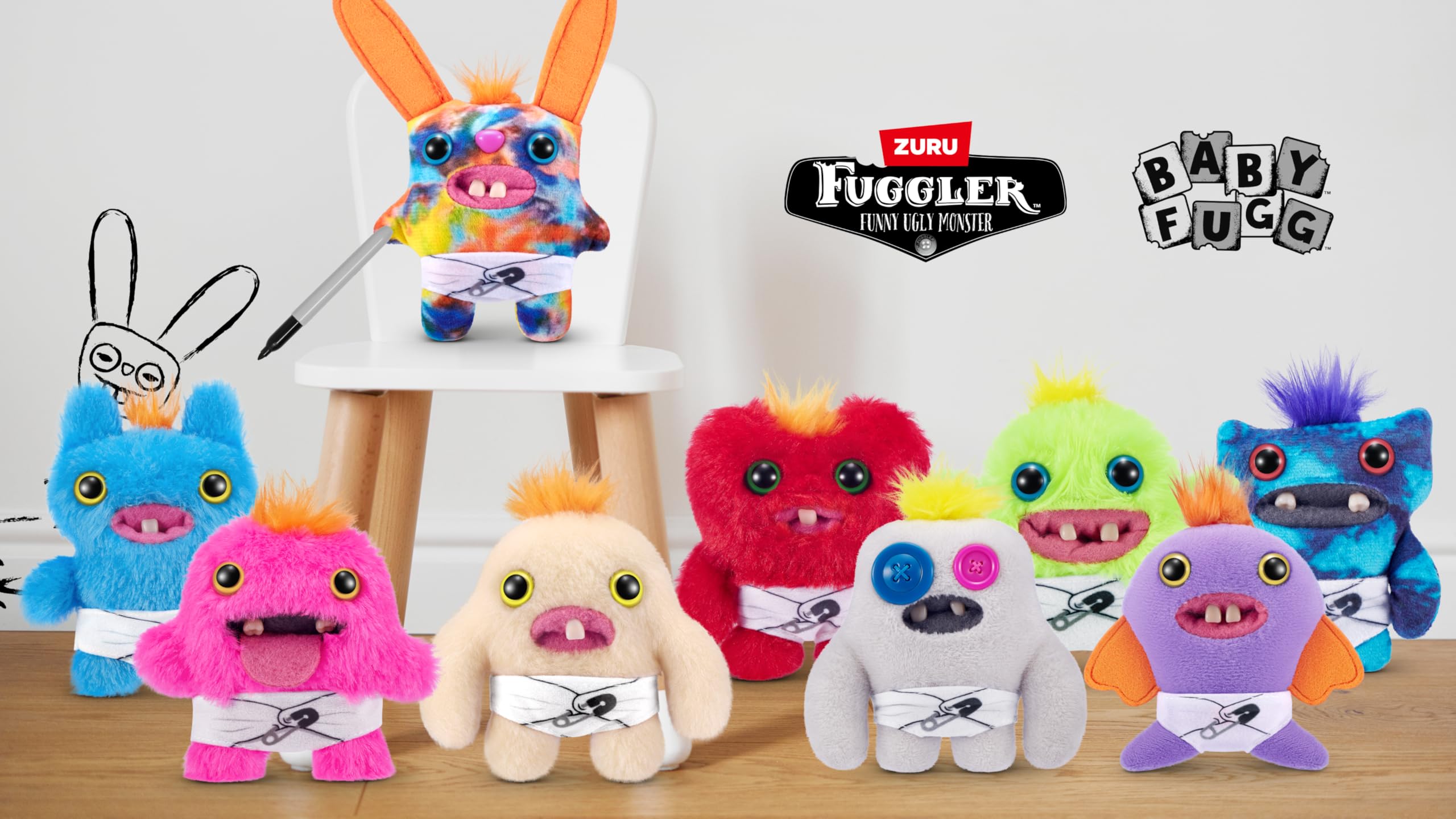 Foto 6 pulgar | Juguete De Peluche Fuggler Baby Fugg Series 3, 3.5 Zuru, Paquete De 3 - Venta Internacional.