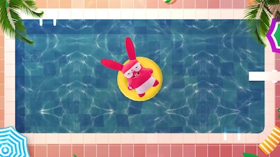 Foto 5 | Juguete De Peluche Fuggler Vacay Vibes Rabid Rabbit Red De Zuru, 23 Cm - Venta Internacional.