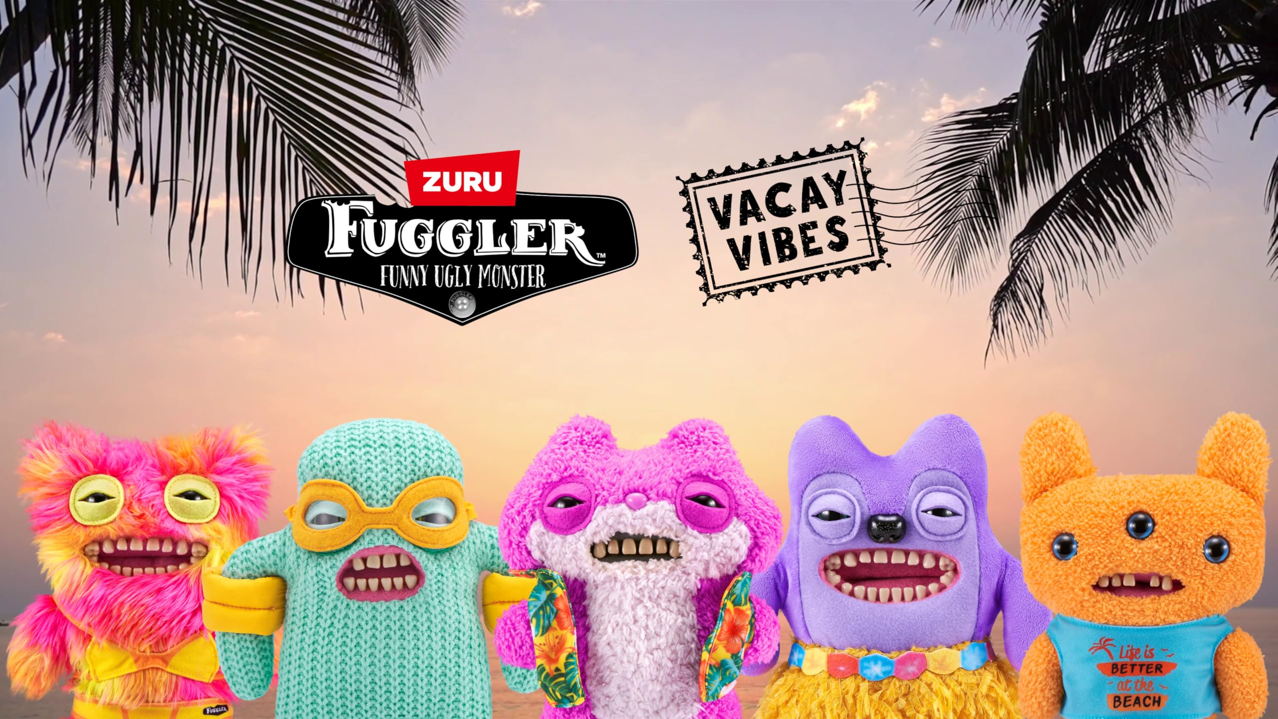 Foto 8 pulgar | Juguete De Peluche Fuggler Vacay Vibes De Zuru Funny Ugly Monster - Venta Internacional.