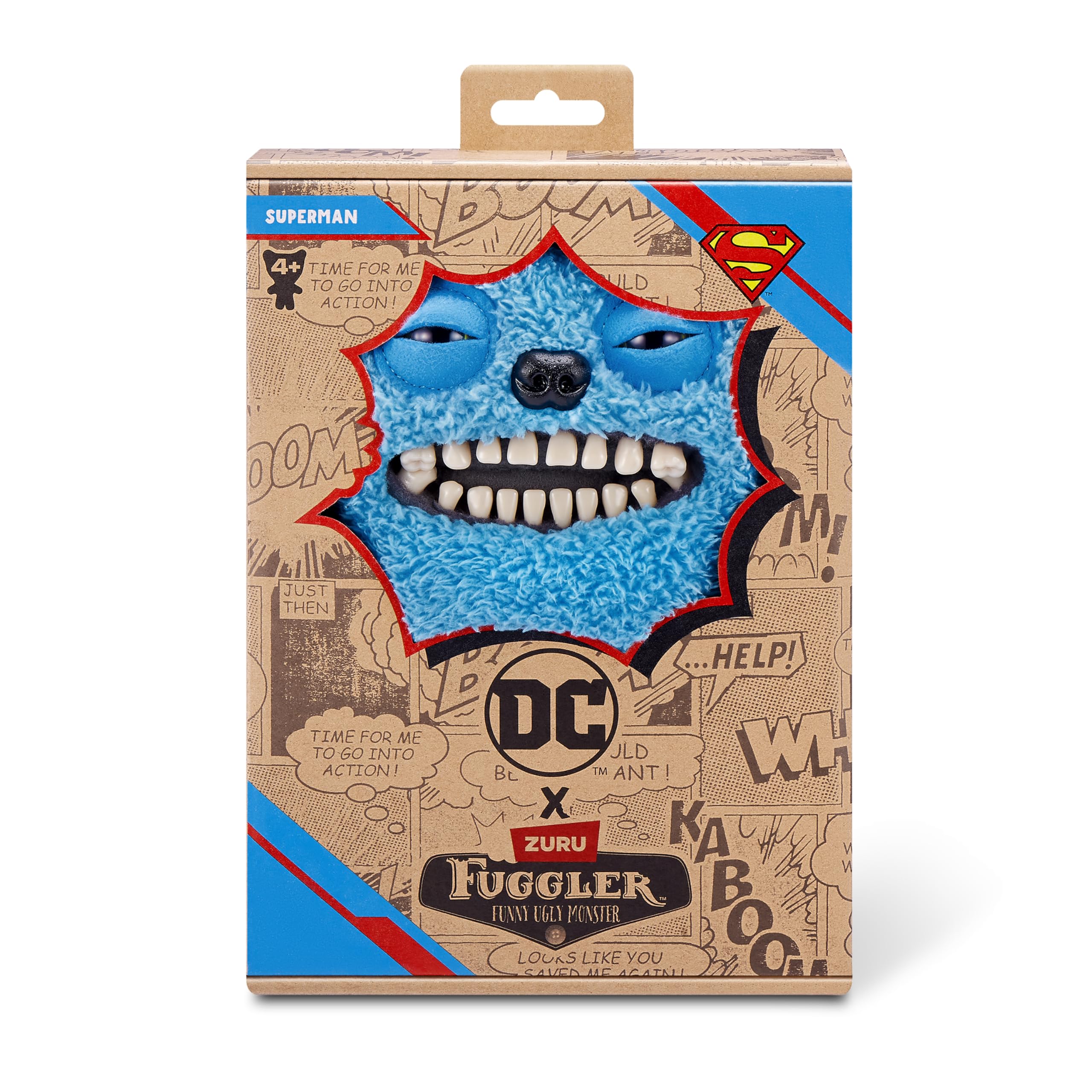 Foto 2 | Peluche Fuggler X Dc De Zuru Funny Ugly Monster Superman 23 Cm - Venta Internacional.