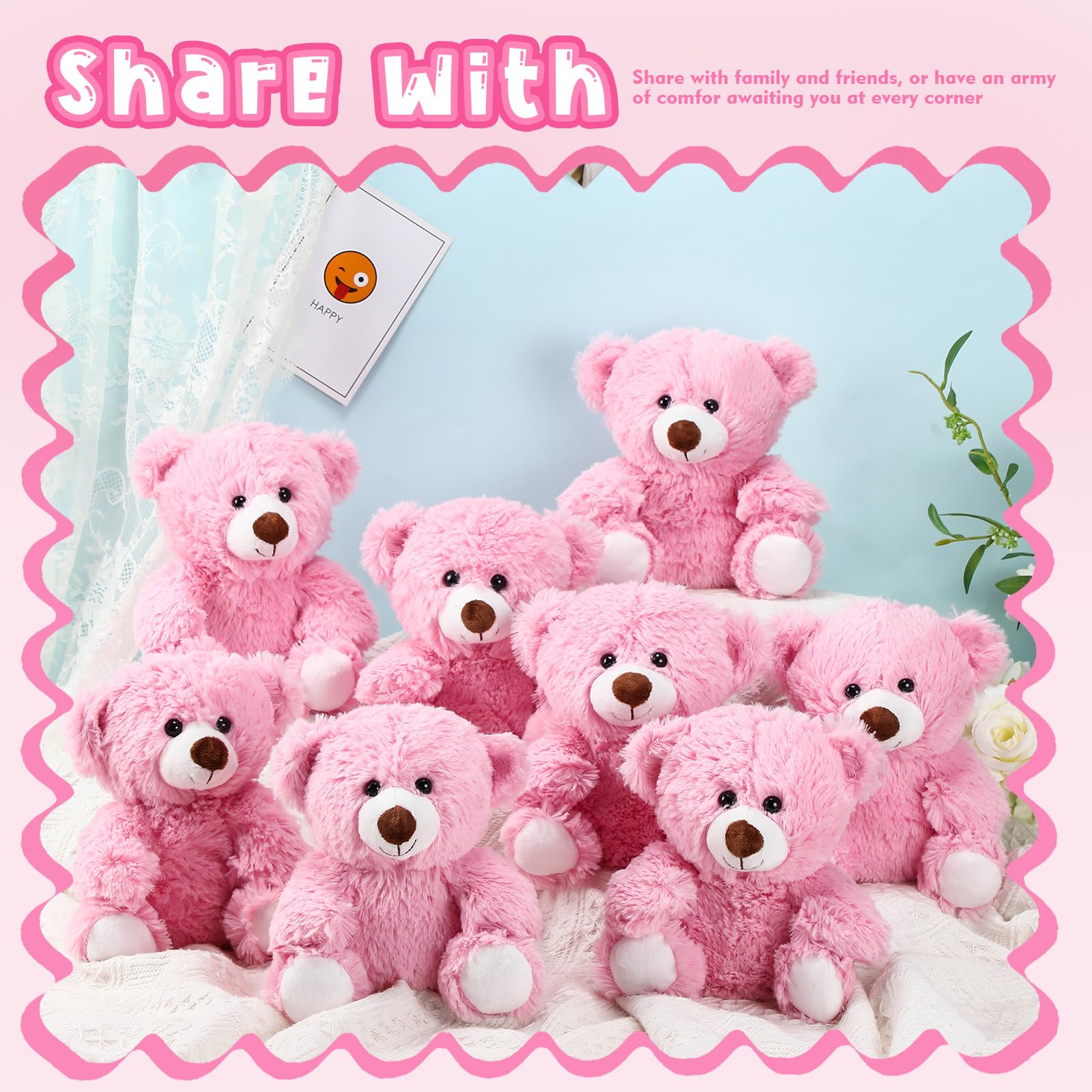 Foto 5 | Oso De Peluche Jenaai, 10 Pulgadas, 8 Piezas, Regalo Para Baby Shower - Venta Internacional.