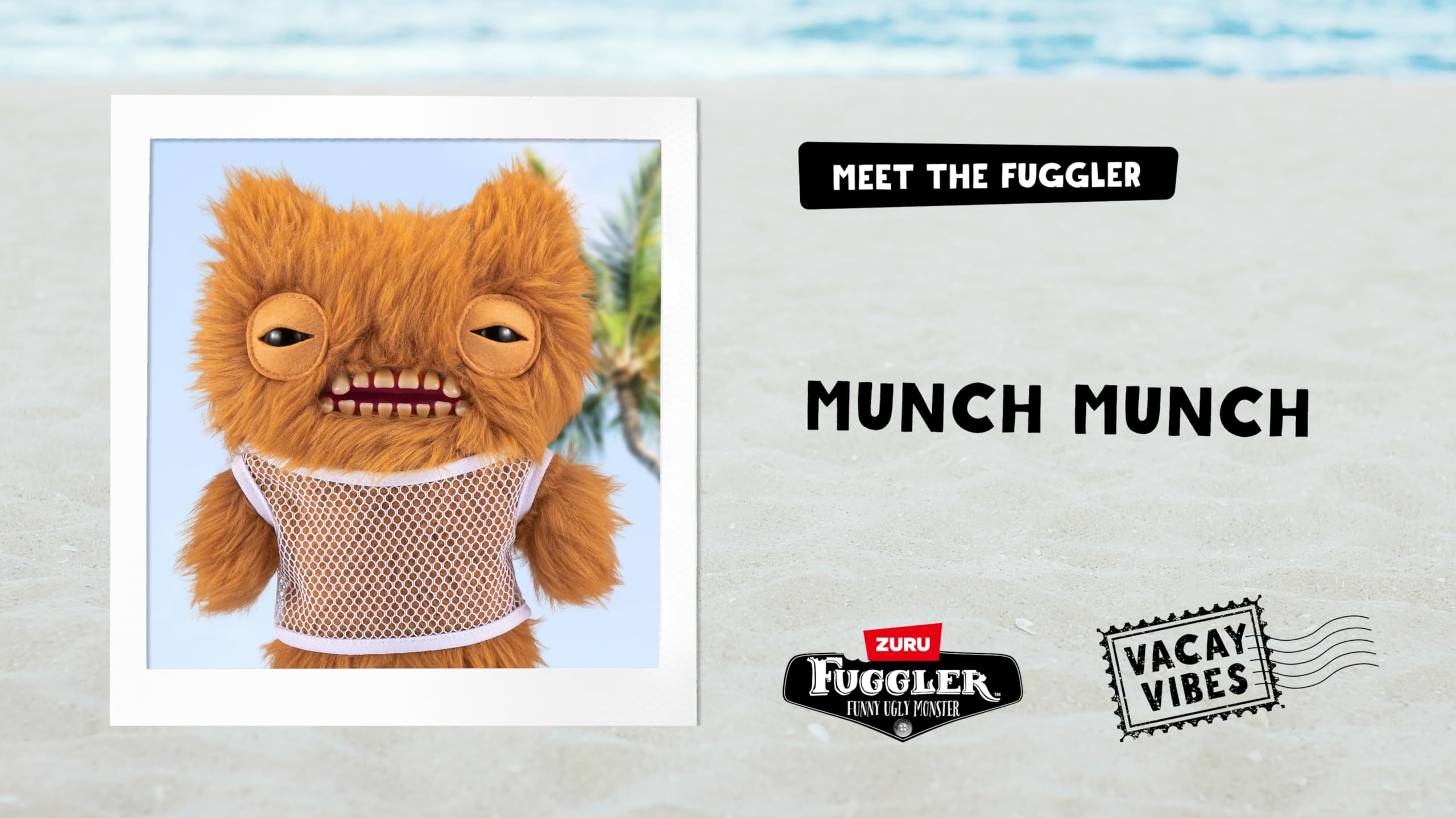 Foto 6 | Juguete De Peluche Fuggler Vacay Vibes Munch Munch Ginger De Zuru - Venta Internacional.