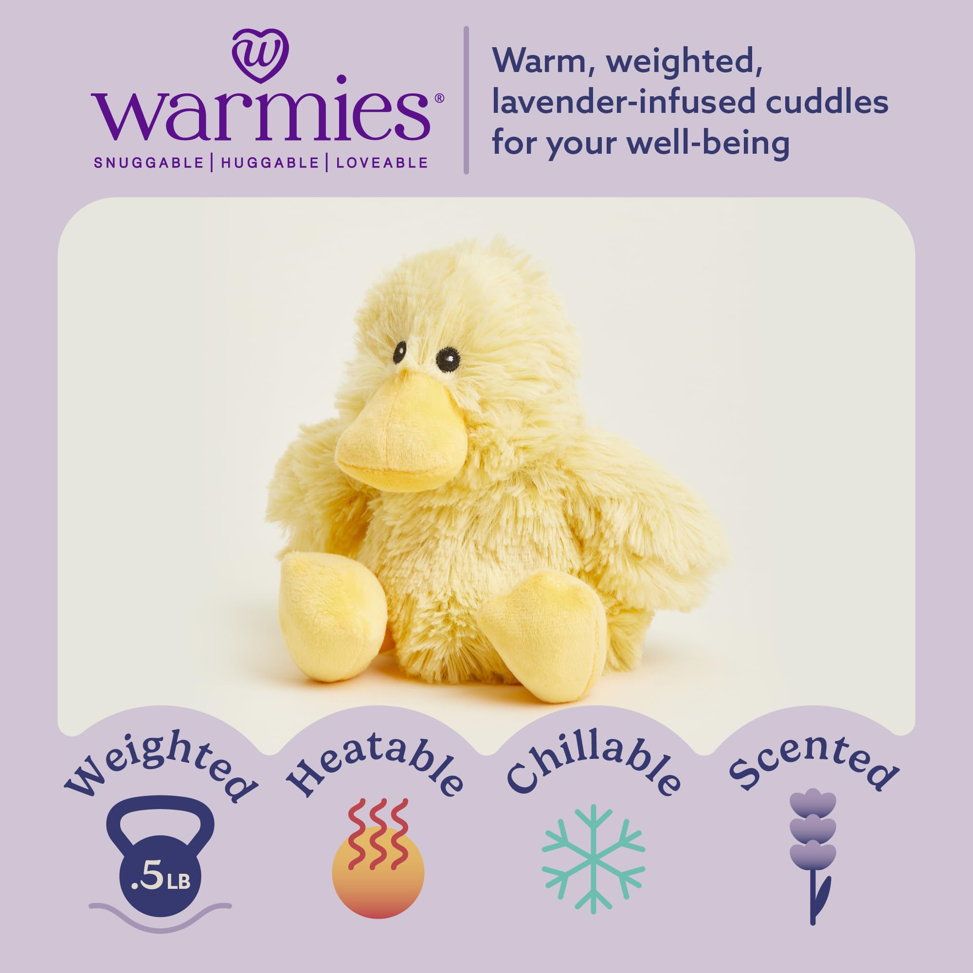 Foto 3 pulgar | Peluche De Peluche Warmies Junior Con Forma De Pato Para Microondas - Venta Internacional.