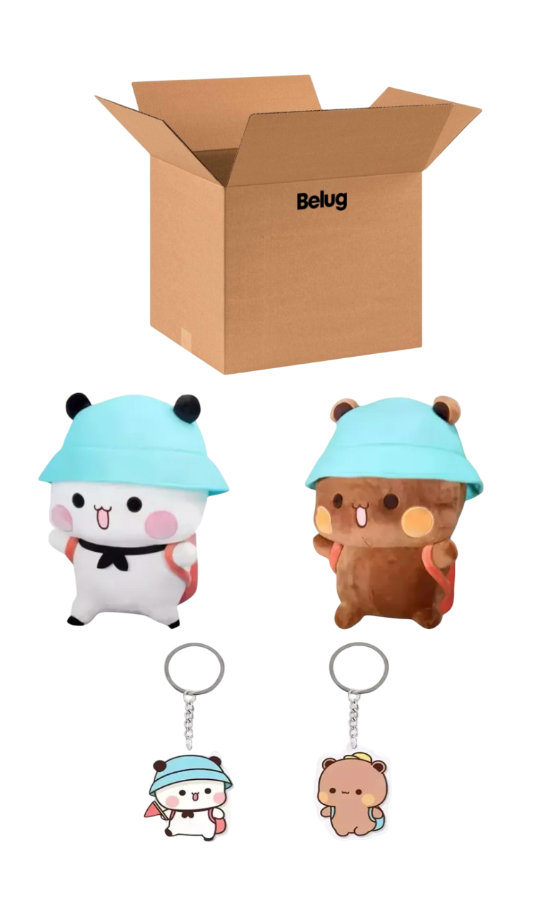 Foto 2 pulgar | Osos De Peluche Bubu Dudu Con 2 Llaveros