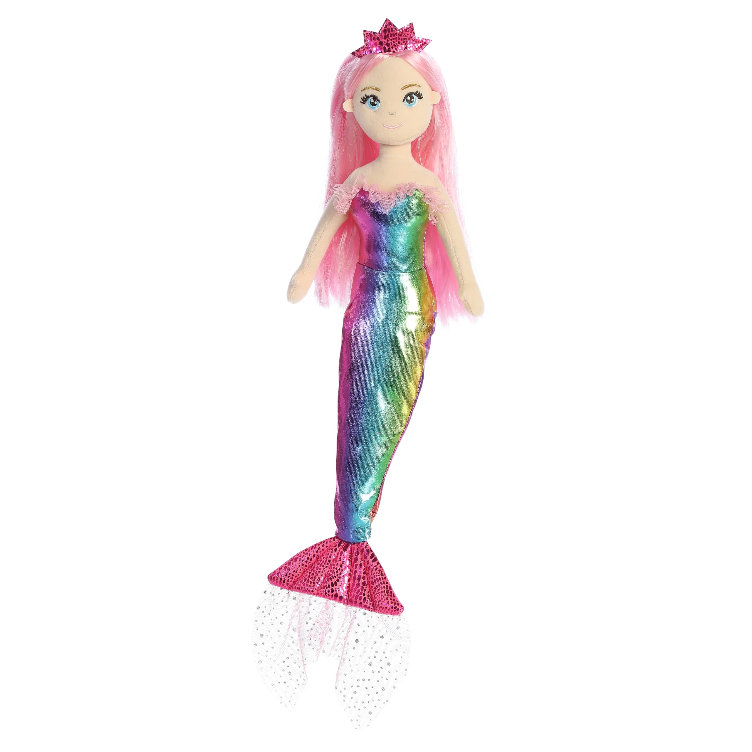 Foto 2 pulgar | Muñeca De Peluche Aurora Enchanting Sea Sparkles Nanda 45 Cm  Color Rosa - Venta Internacional.