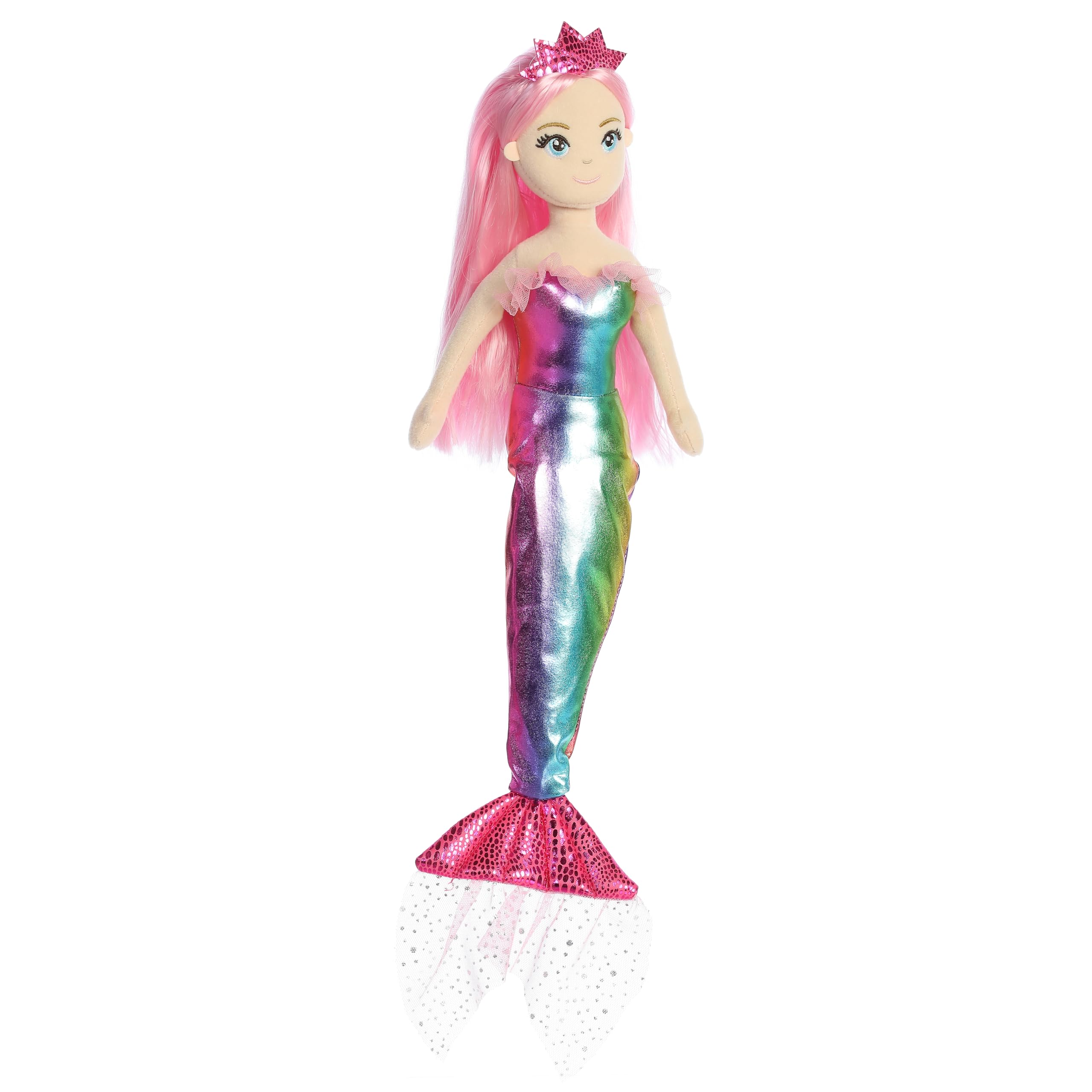 Foto 3 pulgar | Muñeca De Peluche Aurora Enchanting Sea Sparkles Nanda 45 Cm  Color Rosa - Venta Internacional.
