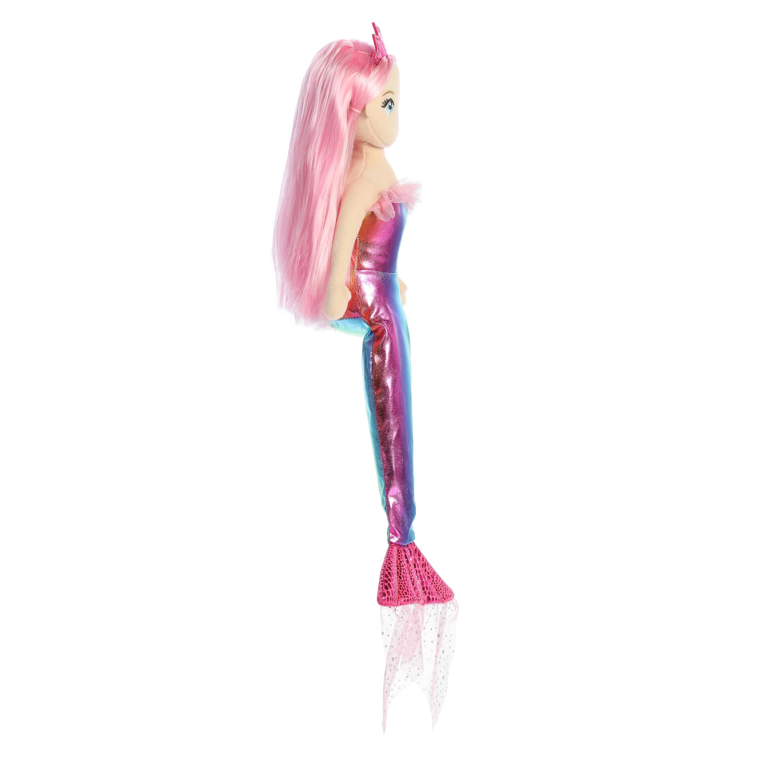 Foto 4 pulgar | Muñeca De Peluche Aurora Enchanting Sea Sparkles Nanda 45 Cm  Color Rosa - Venta Internacional.