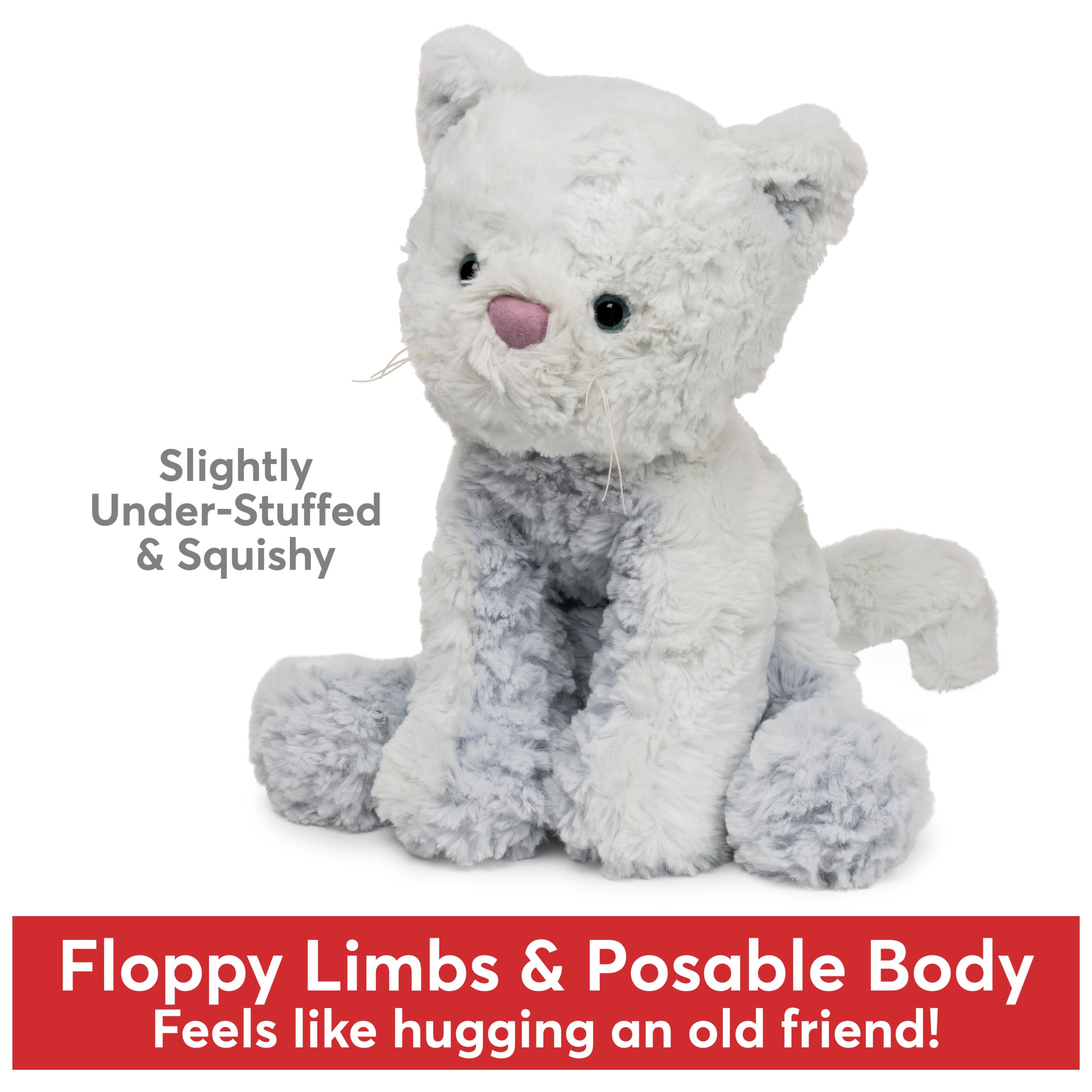 Foto 3 pulgar | Peluche Gund Cozys Collection Kitty Cat Azul 25 Cm - Venta Internacional.