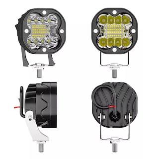 Foto 3 | Par De Faros Auxiliares Led Focos Para Coche Moto Luz Blanca Eo Safe Imports Esi-18080 Negro