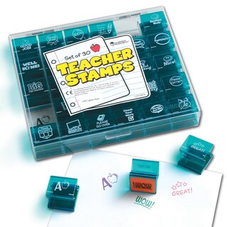 Foto 2 | Set De 30 Sellos Para Profesores, Recursos De Aprendizaje, Jumbo, Ilustrados - Venta Internacional.