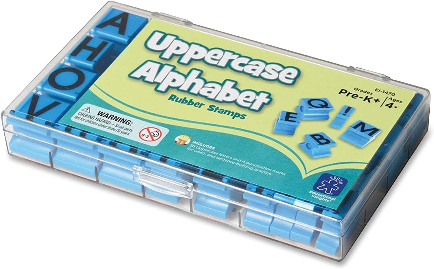 Foto 2 pulgar | Rubber Stamps Educational Insights Alfabeto En Mayúscula 5/8 - Venta Internacional.