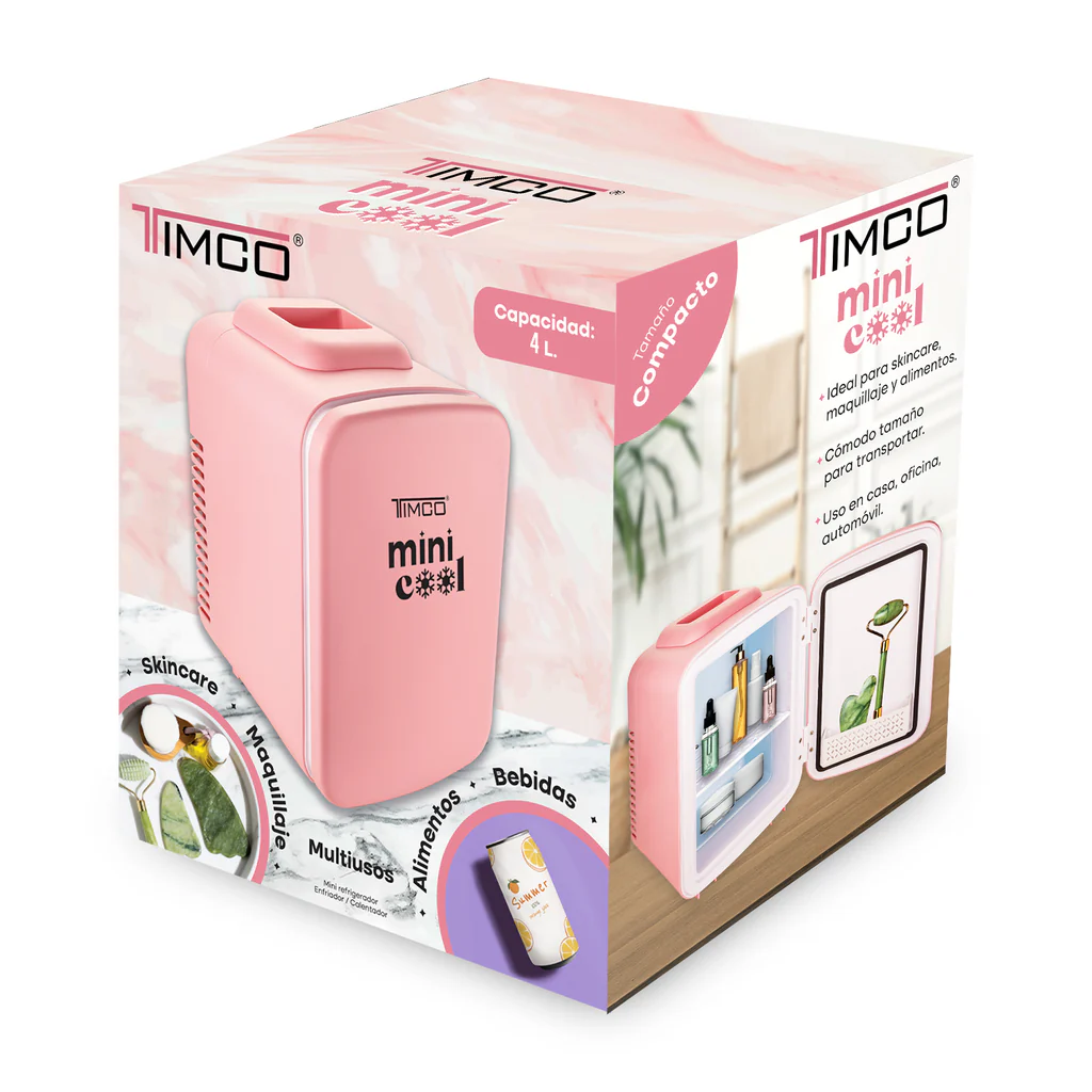 Foto 4 | Minirrefrigerador para Cosmético Timco Remin4LA1 4L Alterna Entre Mantener Frío o Caliente