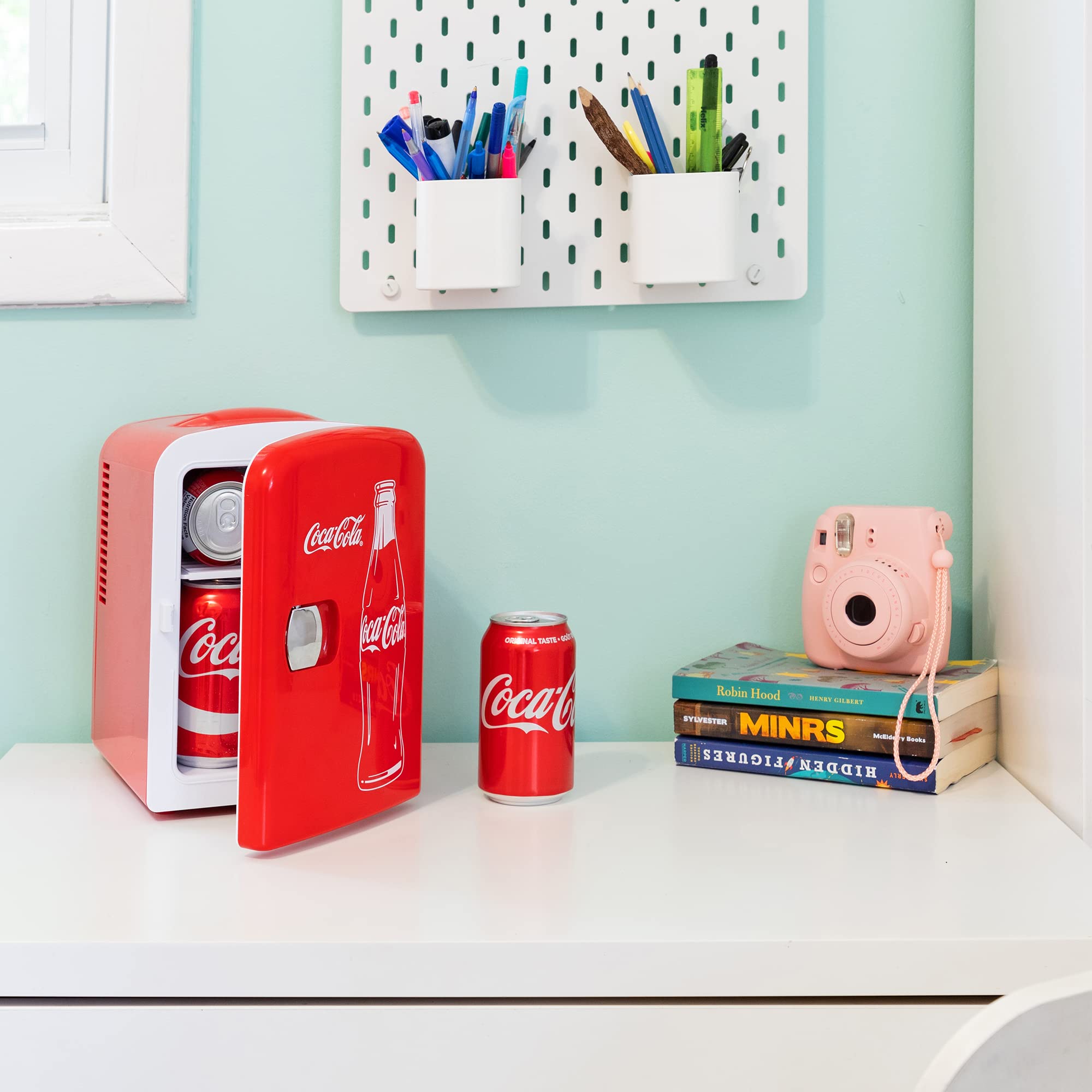 Foto 6 pulgar | Minirefrigerador Coca Cola De 4 Litros Para Dormitorio, Cuidado De La Piel, Cosmatic Office - Venta Internacional.