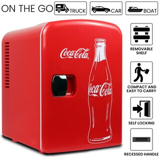 Foto 7 | Minirefrigerador Coca Cola De 4 Litros Para Dormitorio, Cuidado De La Piel, Cosmatic Office - Venta Internacional.