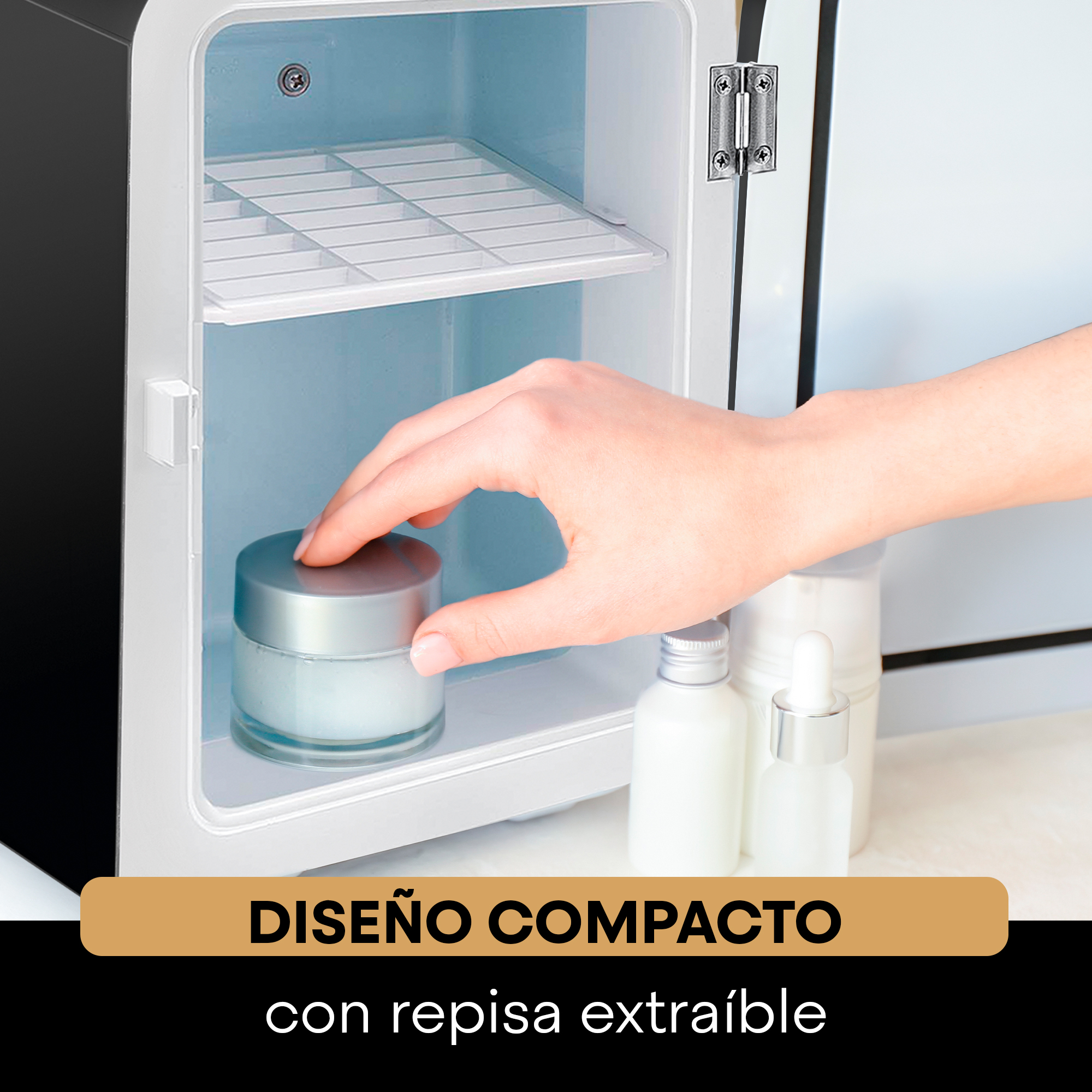 Foto 7 pulgar | Mini Refrigerador Freshlux Hukën Portátil 4 Litros Negro