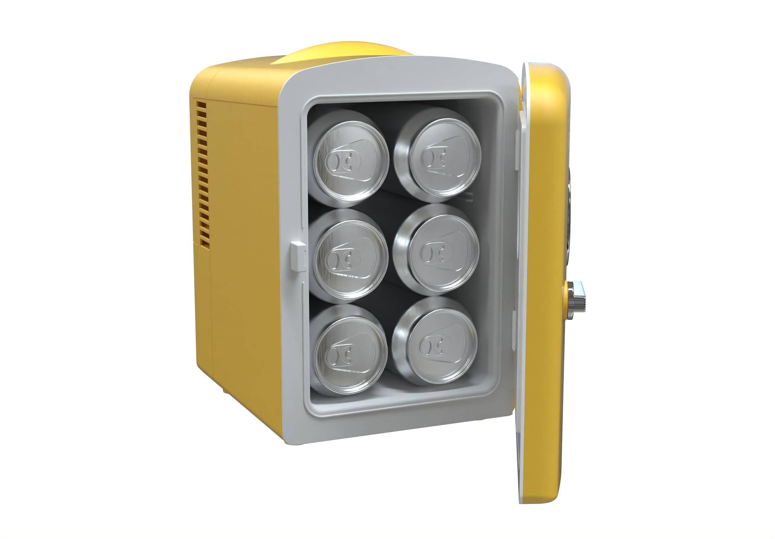 Foto 6 pulgar | Minirefrigerador Frigidaire 6-can 4l Portátil Amarillo Con Asa - Venta Internacional.