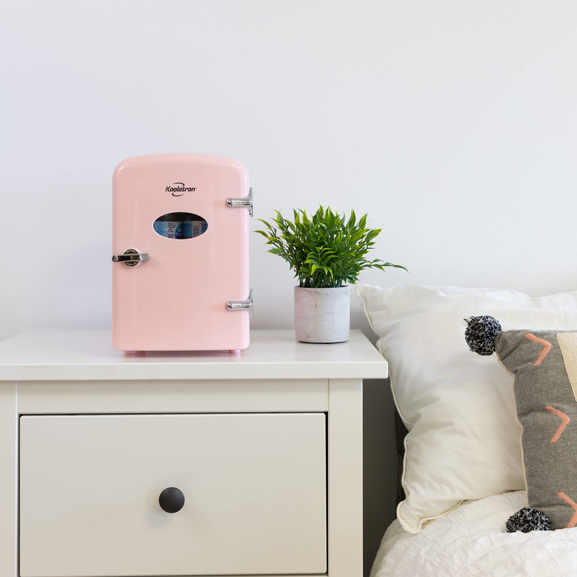 Foto 7 | Mininevera Koolatron Retro De 4 Litros Para El Cuidado De La Piel Del Dormitorio, Color Rosa - Venta Internacional.