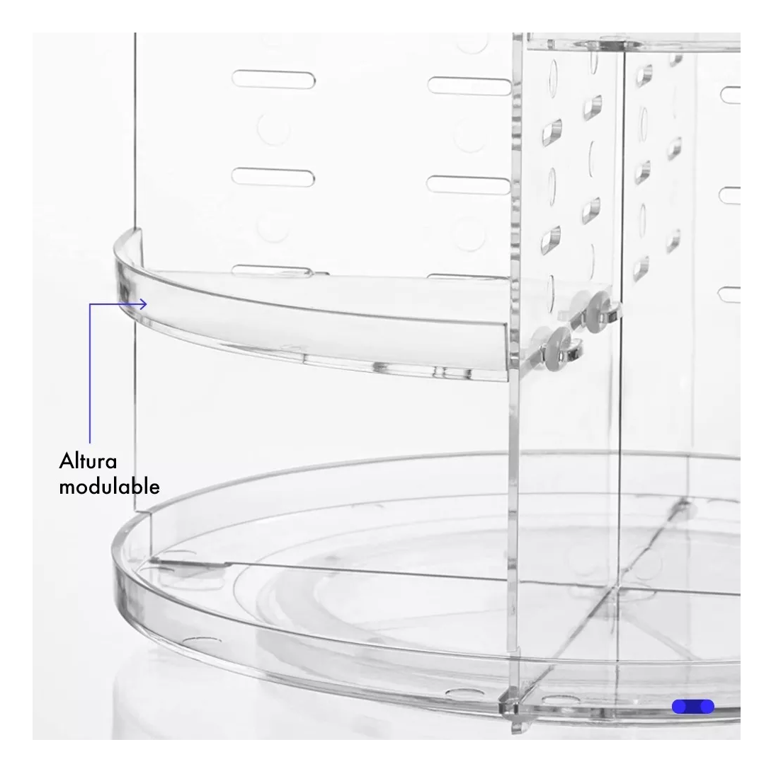 Foto 5 pulgar | Acrílico Organizador para Cosméticos Multinivel Giratorio