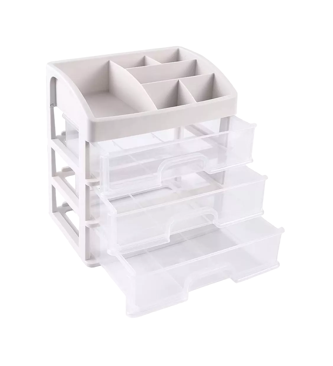 Organizador de Maquillaje con 3 Cajones Blanco