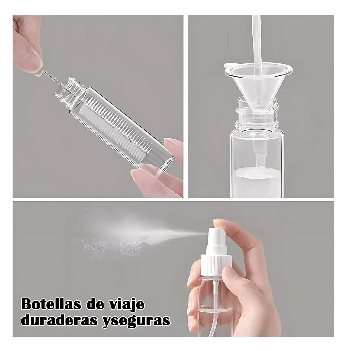 Foto 4 | Kit Botellas de Silicona para Viaje 16 Piezas