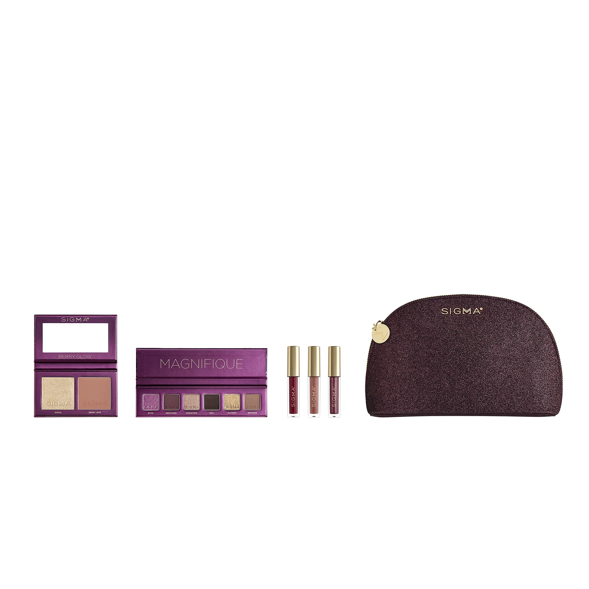 Colección De Maquillaje Sigma Beauty Magnifique Con Bolsa Y Set De Labios - Venta Internacional.