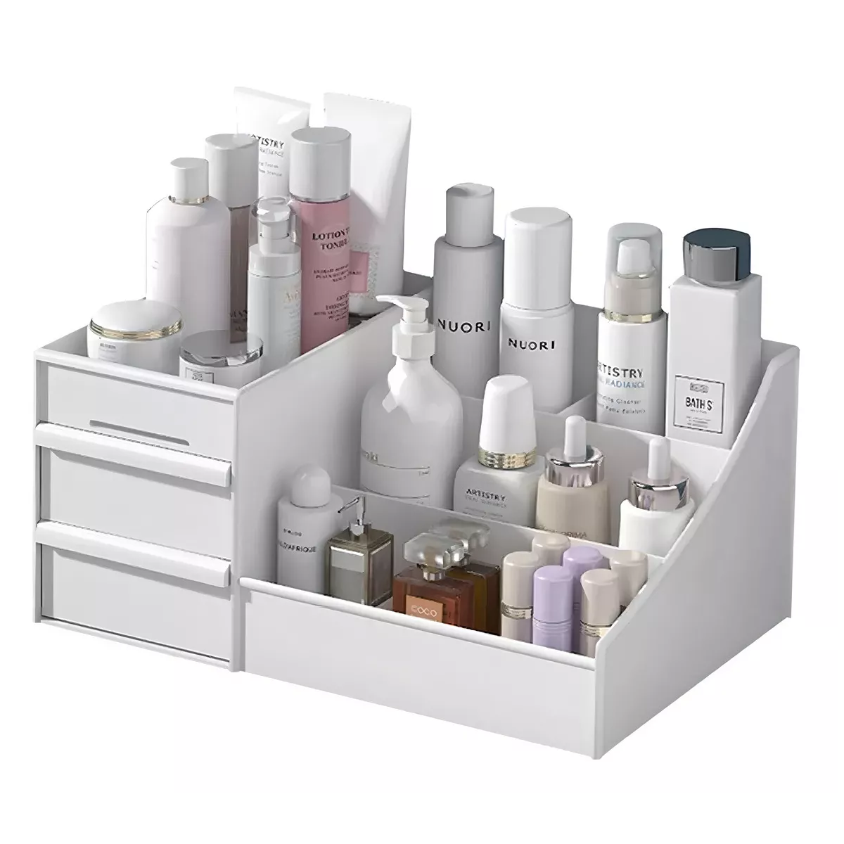 Foto 2 pulgar | Caja de Almacenamiento de Cosméticos Multifuncional Eo Safe Imports Blanco