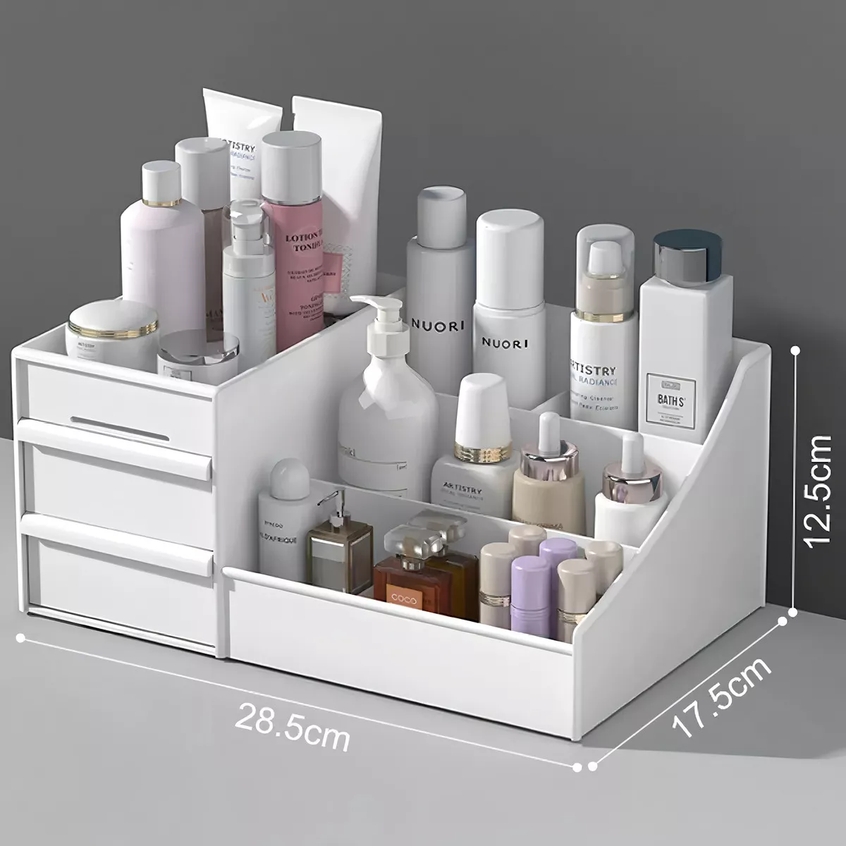 Foto 3 | Caja de Almacenamiento de Cosméticos Multifuncional Eo Safe Imports Blanco