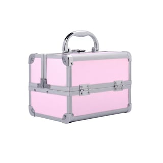 Foto 1 | Neceser Maletín Metálico Reforzado Cosmetiquera Profesional Eo Safe Imports Esi-18480 Rosa