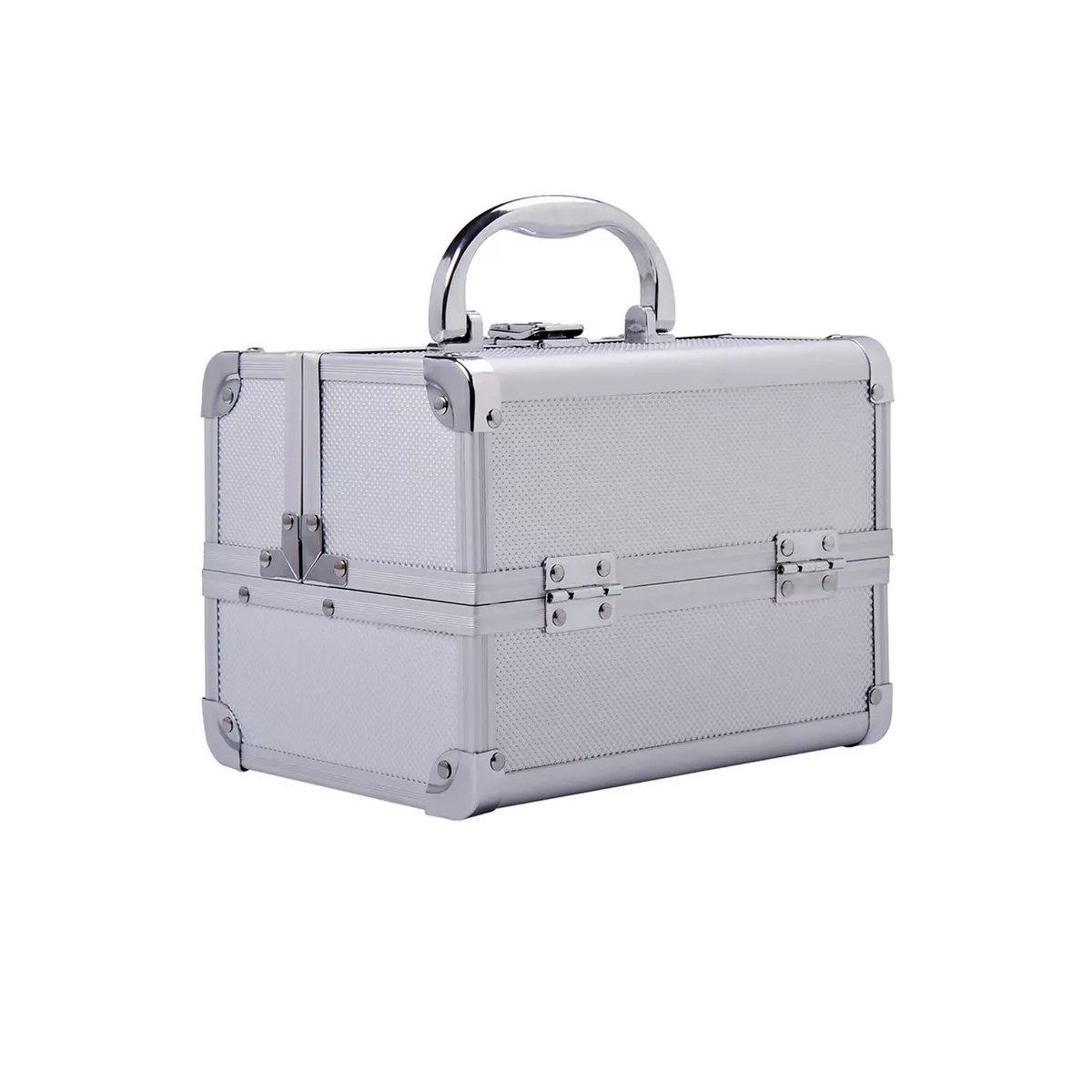 Foto 1 | Neceser Maletín Metálico Reforzado Cosmetiquera Profesional Eo Safe Imports Esi-18479  Plata