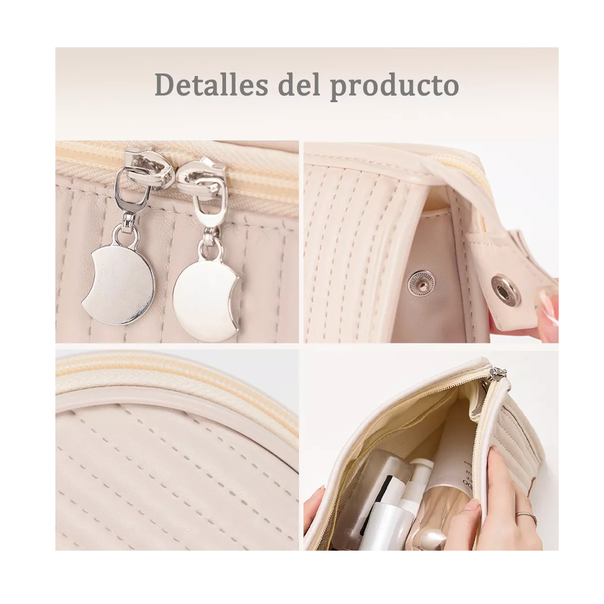 Foto 3 pulgar | Cosmetiquera Neceser Estuches De Maquillaje Bolsa Viaje 3pz Eo Safe Imports Esi-18475 Azul