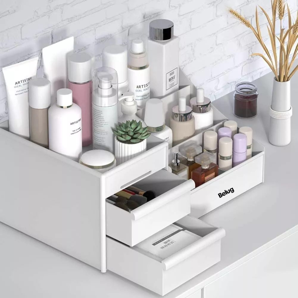 Foto 4 pulgar | Organizador de Maquillaje con Cajones Multifuncional Blanco